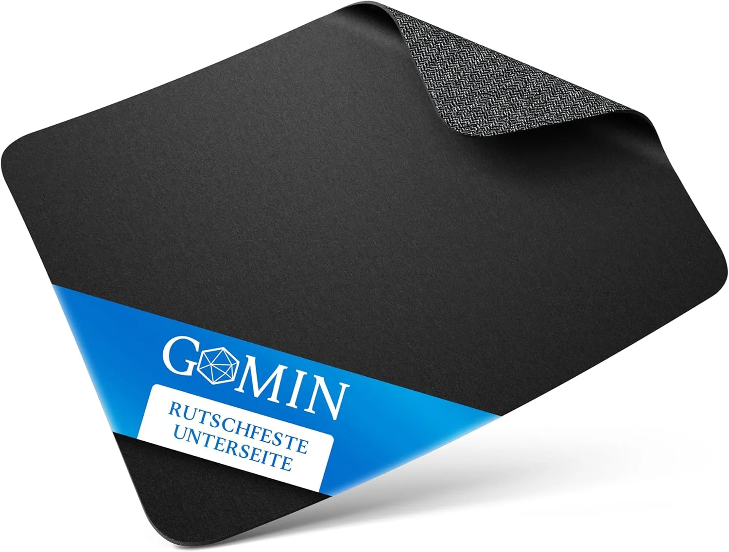 ماوس پد گیمینگ Gomin - ماوس پد 280 x 200 میلی متر ضد لغزش - بدون لوگوی مزاحم و لبه های بدون ریشه - بهبود سرعت و دقت برای دفتر، کامپیوتر، لپ تاپ - مشکی
