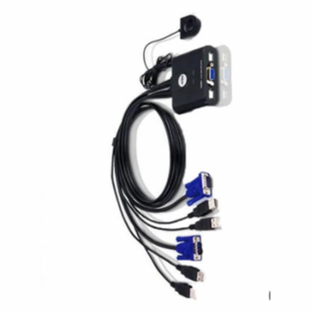 سوییچ KVM دو پورت CS22U، سوییچ USB، سوییچ 2 در 1 خروجی مانیتور کامپیوتر، سوییچ VGA، اشتراک گذاری کیبورد و ماوس 2 در 1 خروجی