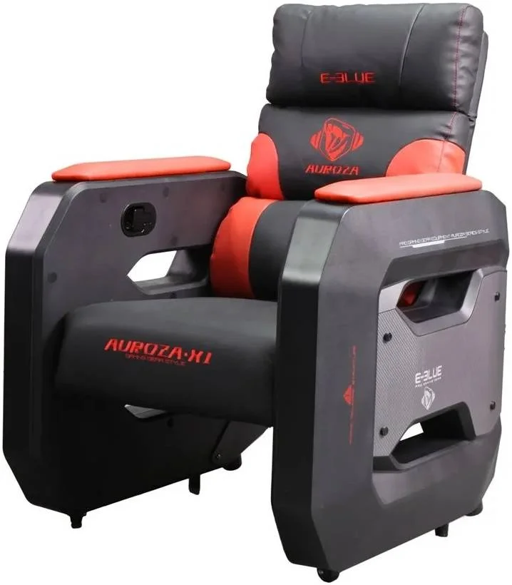 مبل گیمینگ ای-بلو با چرخ‌های متحرک، ساخته شده از پنبه نرم برای راحتی، چرم PU با بافت نرم برای دوام، مجهز به چرخ‌های بی‌صدا، قرمز | EEC359BRAA-IA