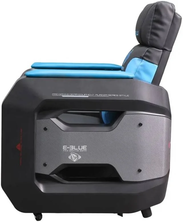 مبل گیمینگ ای-بلو با چرخ‌های متحرک، ساخته شده از کتان نرم برای راحتی، چرم PU با بافت نرم برای دوام، مجهز به چرخ‌های بی‌صدا، آبی | EEC359BBAA-IA