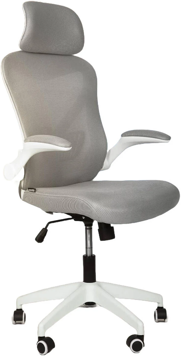 صندلی اداری ارگونومیک دروگو برای کار با بالابر گازی کلاس 3 SGS، توری تنفسی کره ای، دسته های قابل تنظیم، پشتیبانی کمری، صندلی کامپیوتر برای خانه یا دفتر کار، صندلی میز (خاکستری) | DGC102