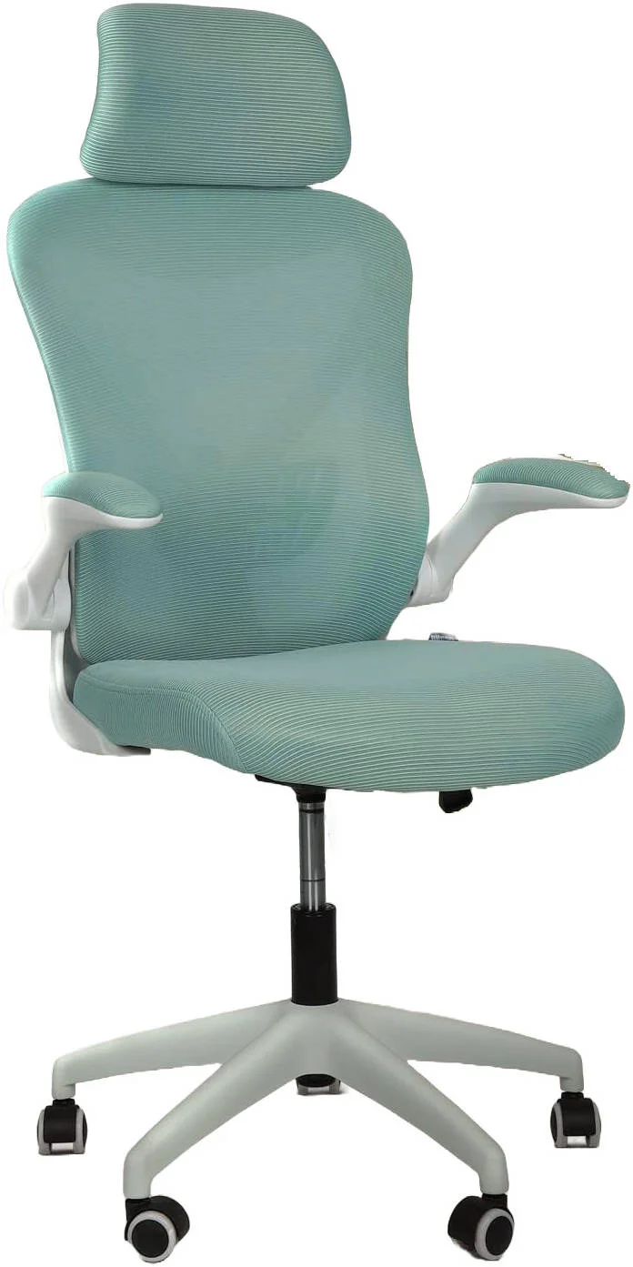 صندلی اداری ارگونومیک دروگو مناسب کار با بالابر گازی کلاس 3 SGS، توری تنفسی کره ای، دسته های قابل تنظیم، پشتیبانی کمری، صندلی کامپیوتر برای خانه یا دفتر کار، صندلی میز (آبی) | DGC102