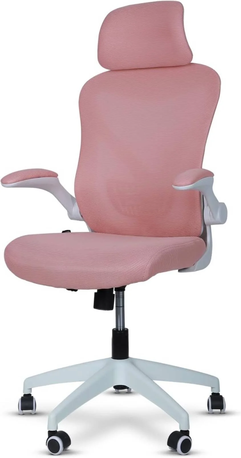 صندلی اداری ارگونومیک Drogo مناسب کار با بالابر گازی کلاس 3 SGS، توری کره‌ای تنفسی، دسته‌های قابل تنظیم، پشتیبانی کمری، صندلی کامپیوتر برای خانه یا دفتر کار، صندلی میز (صورتی) | DGC102