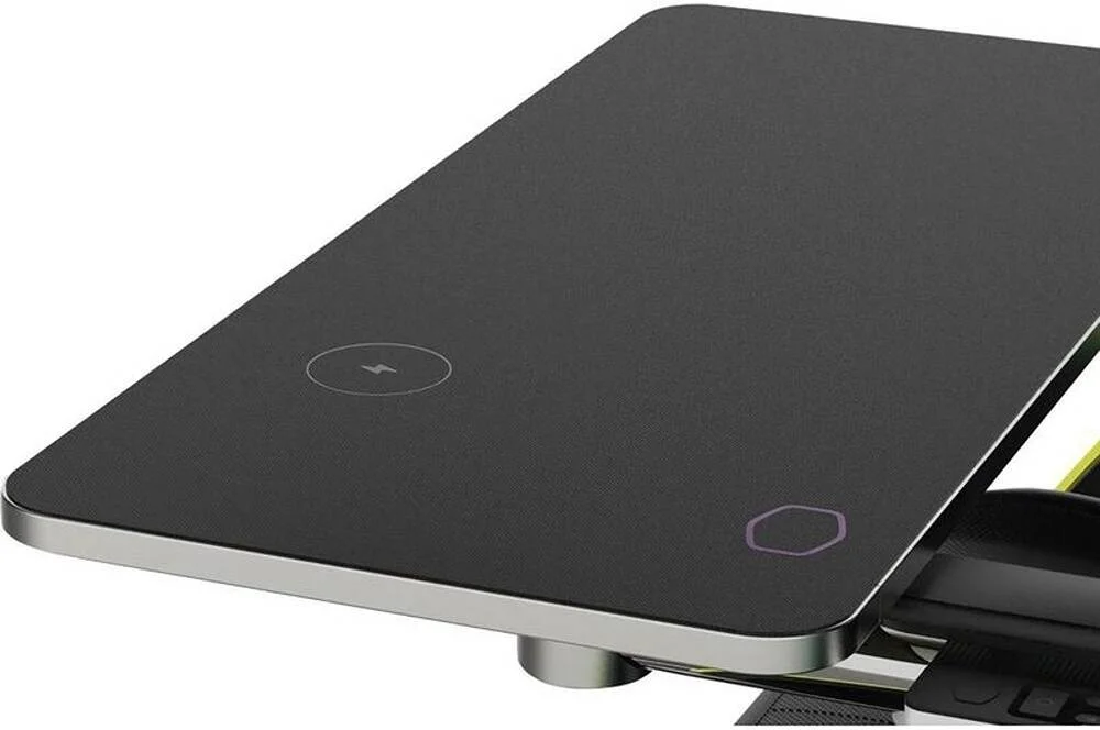 ایستگاه فراگیر گیمینگ کولر مستر ORB X، پشتیبانی از حداکثر 3 مانیتور 27 اینچی، پشتیبانی از 1200 وات برای کامپیوتر و مانیتورها، MasterAUDIO 60 واتی 2.1 کاناله، مشکی یونیورسال | GK66149