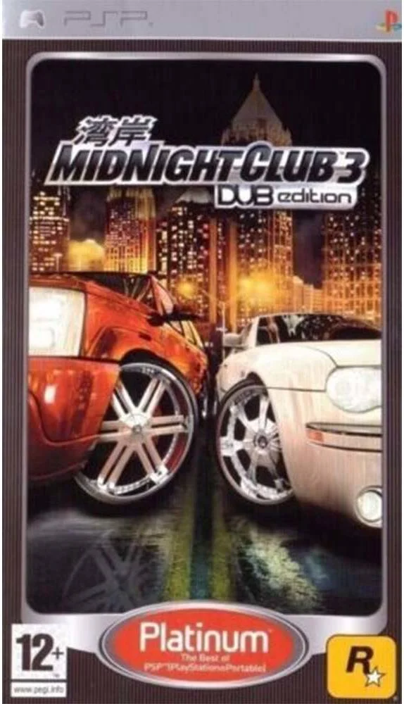 بازی Rockstar Midnight Club 3 Dub Edition برای PSP، نسخه Platinum، منطقه PAL، سبک مسابقه‌ای | ULES00108/P