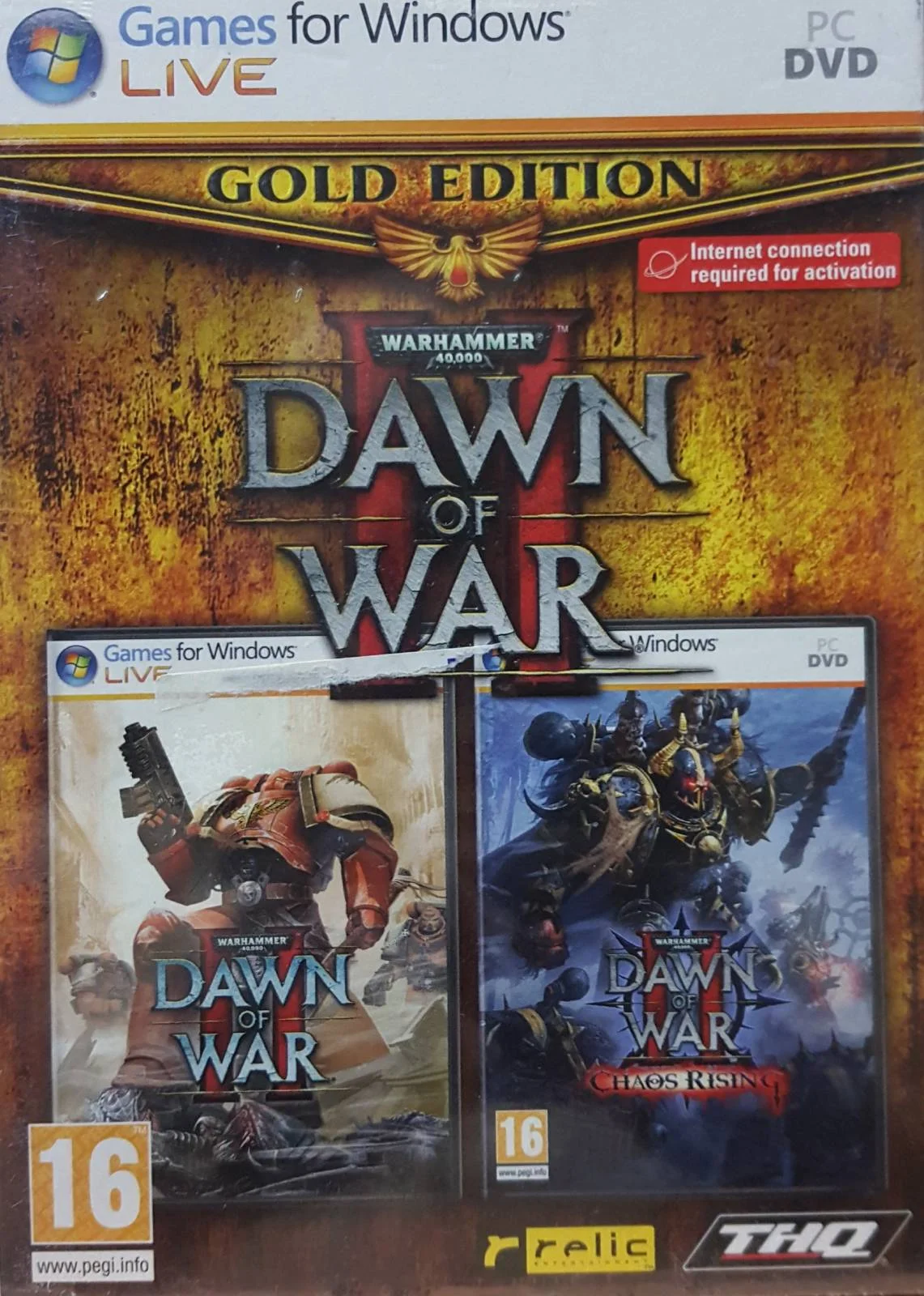 بازی کامپیوتری THQ War Hammer 4000 Dawn of War II Gold Edition، مناسب برای سنین 16 سال به بالا، ابعاد ویدیویی سه بعدی، 1-4 بازیکن، رقابت آنلاین فشرده | TB31858PCUKX1