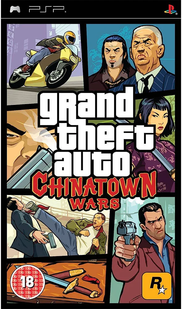 بازی PSP Rockstar Grand Theft Auto: Chinatown Wars، داستان حماسی با ماموریت های جانبی فراوان، رده سنی 18 سال، ژانر ماجراجویی | ULES013S47