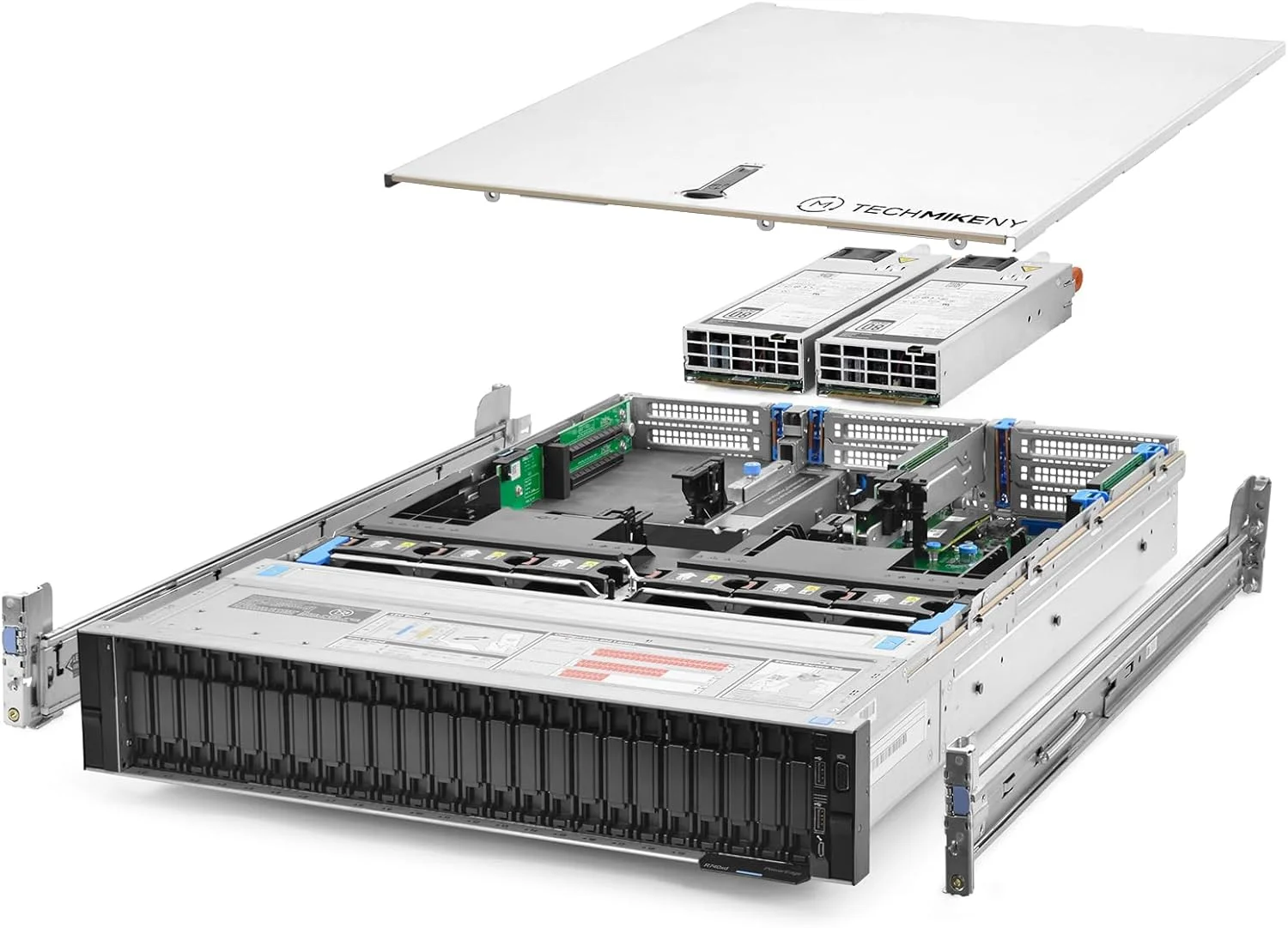 سرور TechMikeNY 2X Silver 4114 2.20Ghz 20-Core 64GB RAM Rails VxRail P570F NVMe (بازسازی شده)