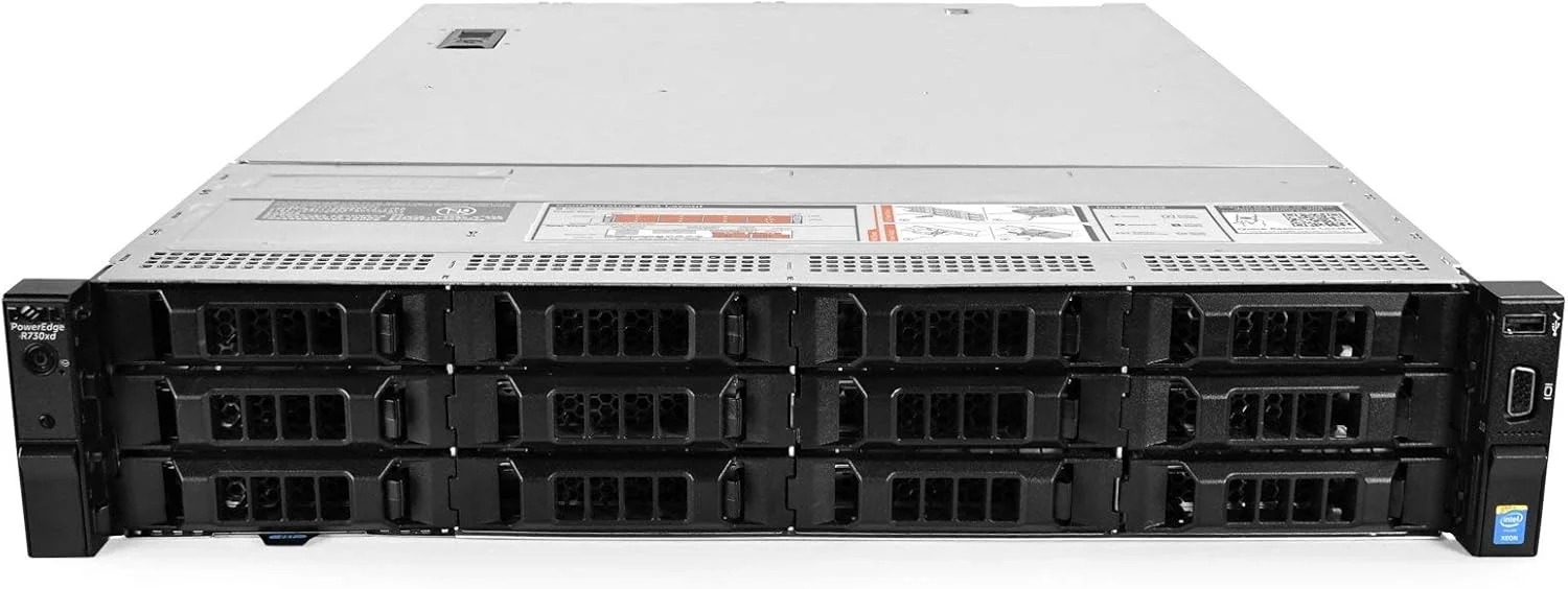 سرور Dell PowerEdge R730xd، دو پردازنده E5-2620v3 2.40 گیگاهرتز 12 هسته ای، 128 گیگابایت رم، 12 هارد 1 ترابایتی H330 (بازسازی شده) سرور Dell PowerEdge R730xd، دو پردازنده E5-2620v3 2.40 گیگاهرتز 12 هسته ای، 128 گیگابایت رم، 12 هارد 1 ترابایتی H330 (بازسازی شده)