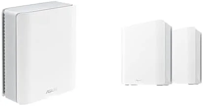 بسته ترکیبی ASUS ZenWiFi BT10 Tri-Band WiFi 7 Mesh (تک بسته + دو بسته)، 18 گیگابیت بر ثانیه، پوشش 9000 فوت مربع (تک بسته + دو بسته)، دارای دو پورت 10G، کنترل والدین و امنیت، SSID های اصلی خانه هوشمند، اتصال موبایل 4G و 5G