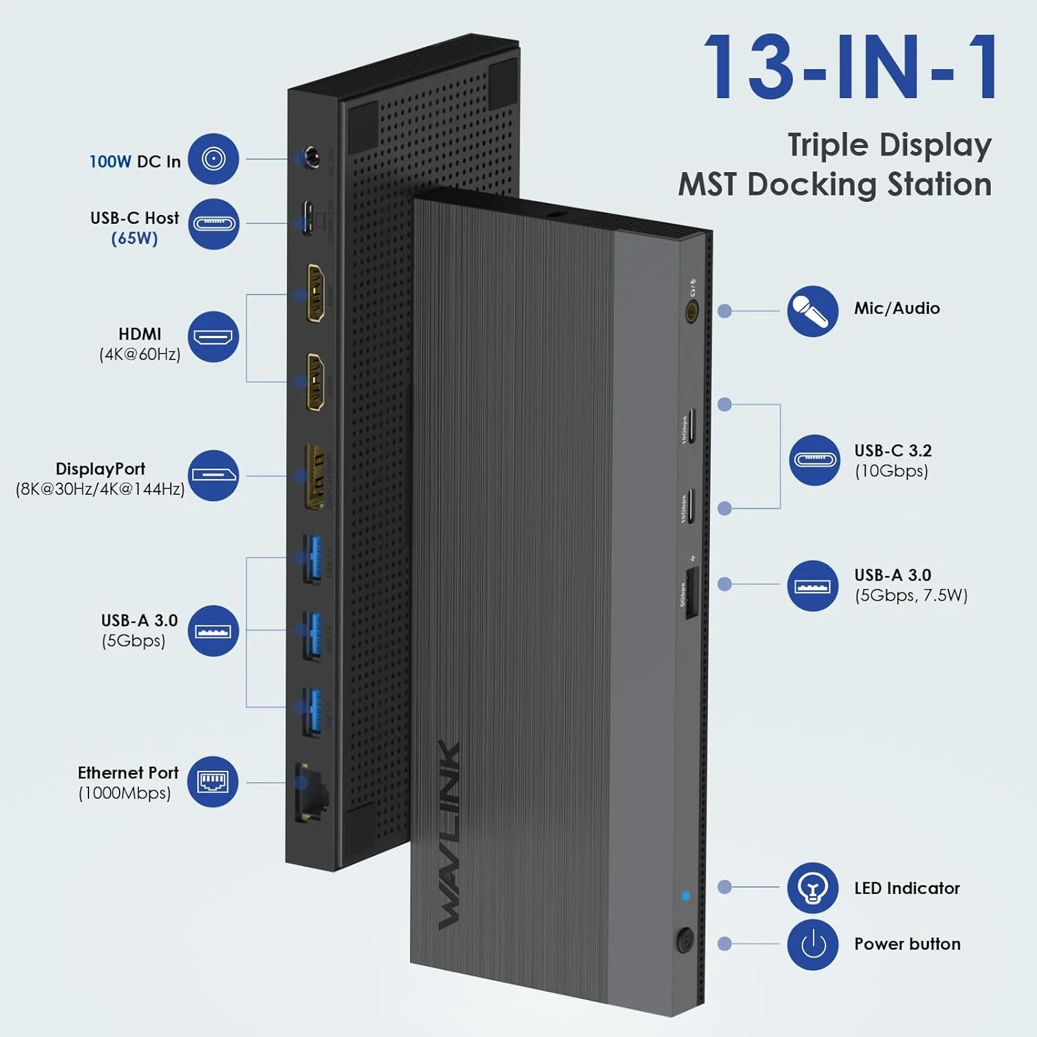 داک استیشن USB C ویولینک، دو مانیتور، سه نمایشگر، USB Type C به داک دوگانه HDMI، 2 HDMI، DisplayPort، 100W PD3.0 برای لپ تاپ، اترنت، 4 USB 3.0، 2 USB C، صدا داک استیشن USB C ویولینک، دو مانیتور، سه نمایشگر، USB Type C به داک دوگانه HDMI، 2 HDMI، DisplayPort، 100W PD3.0 برای لپ تاپ، اترنت، 4 USB 3.0، 2 USB C، صدا