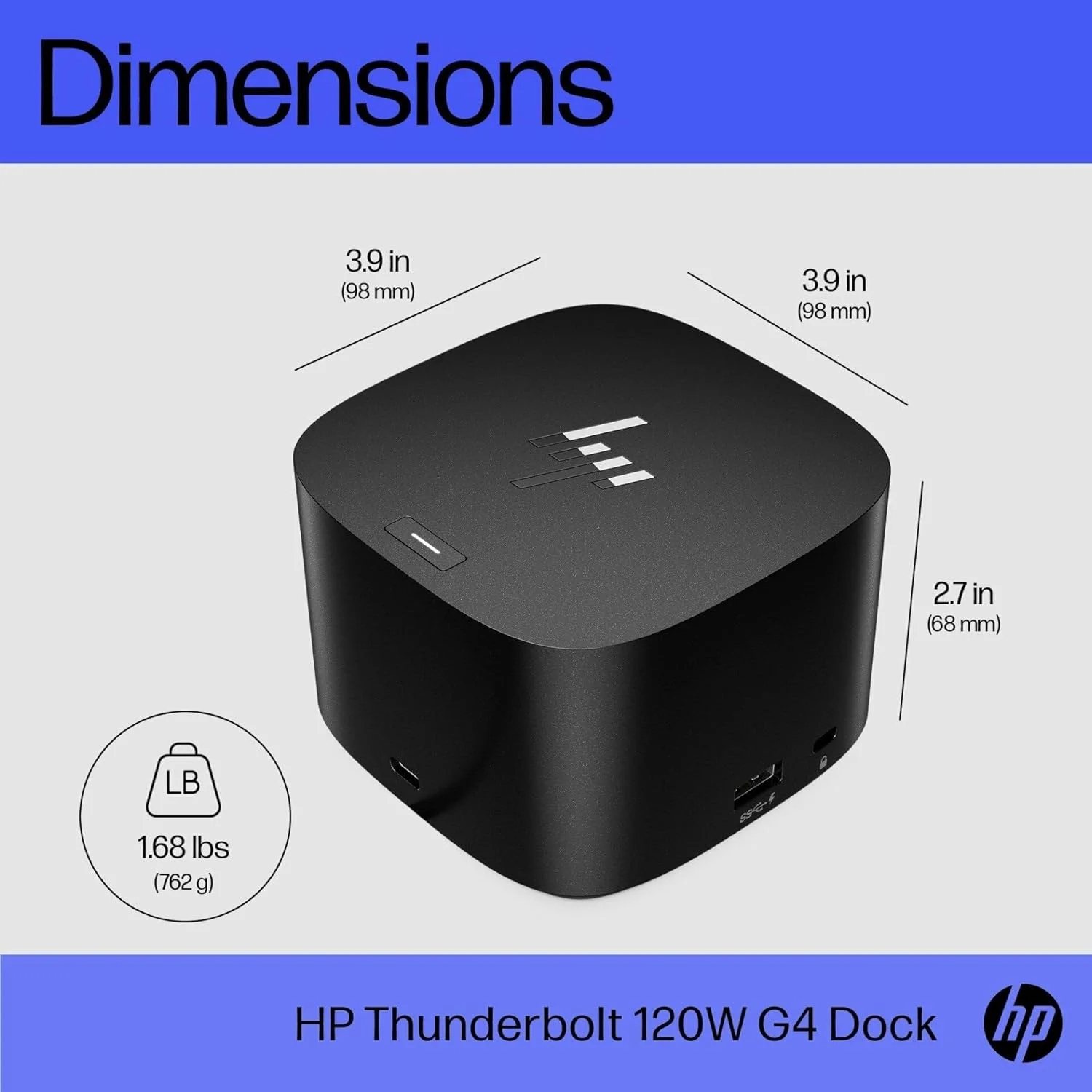 داک HP Thunderbolt 4 مدل 120W G4 (4J0A2AA)، ایستگاه اتصال USB C سیزده در یک با حداکثر توان شارژ 100 وات، پشتیبانی از 4 نمایشگر 4K، پورت اترنت، 6 پورت USB، HDMI، 2 پورت DisplayPort برای لپ تاپ، MacOS، ChromeOS، PC داک HP Thunderbolt 4 مدل 120W G4 (4J0A2AA)، ایستگاه اتصال USB C سیزده در یک با حداکثر توان شارژ 100 وات، پشتیبانی از 4 نمایشگر 4K، پورت اترنت، 6 پورت USB، HDMI، 2 پورت DisplayPort برای لپ تاپ، MacOS، ChromeOS، PC