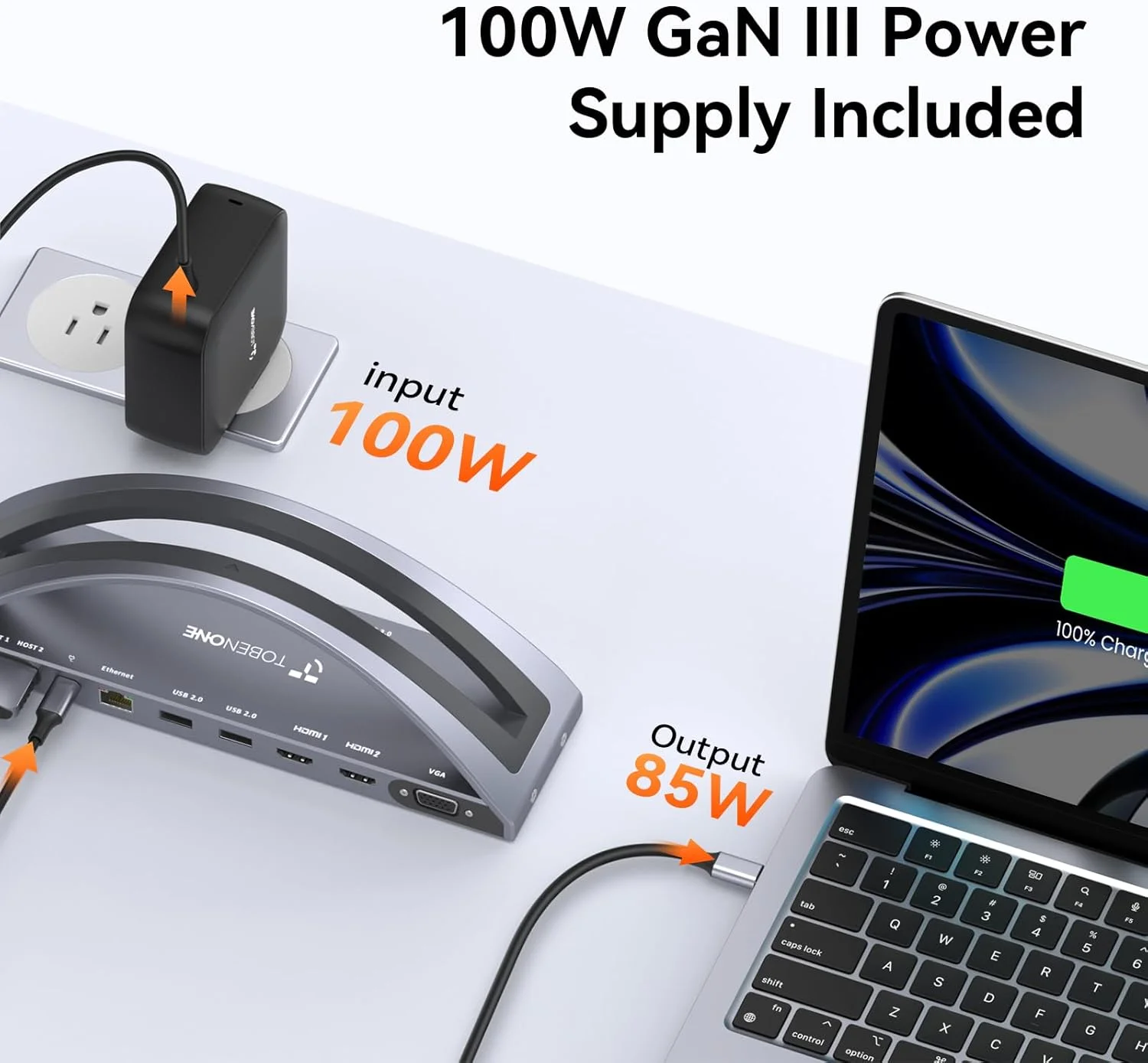 داک استیشن دو مانیتوره 4K توبن وان با آداپتور برق 100 واتی، داک استیشن 13 در 2 USB C برای مک بوک پرو/ایر، پایه داک لپ تاپ با 2 HDMI، VGA، 5 USB، PD 3.0، RJ45، SD/Micro SD، صدا داک استیشن دو مانیتوره 4K توبن وان با آداپتور برق 100 واتی، داک استیشن 13 در 2 USB C برای مک بوک پرو/ایر، پایه داک لپ تاپ با 2 HDMI، VGA، 5 USB، PD 3.0، RJ45، SD/Micro SD، صدا