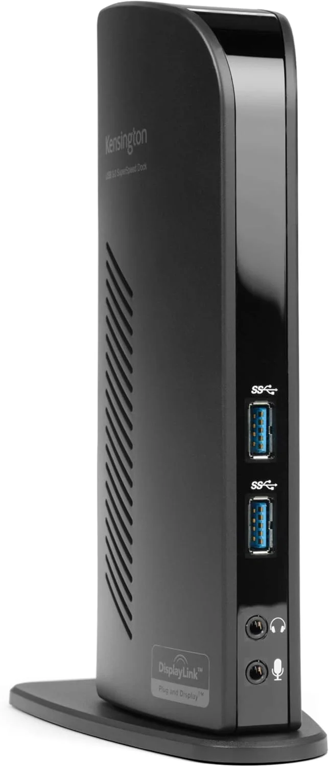 داک استیشن دو نمایشگر USB 3.0 کنزینگتون برای مک‌بوک، ویندوز و سرفیس (K33972US)