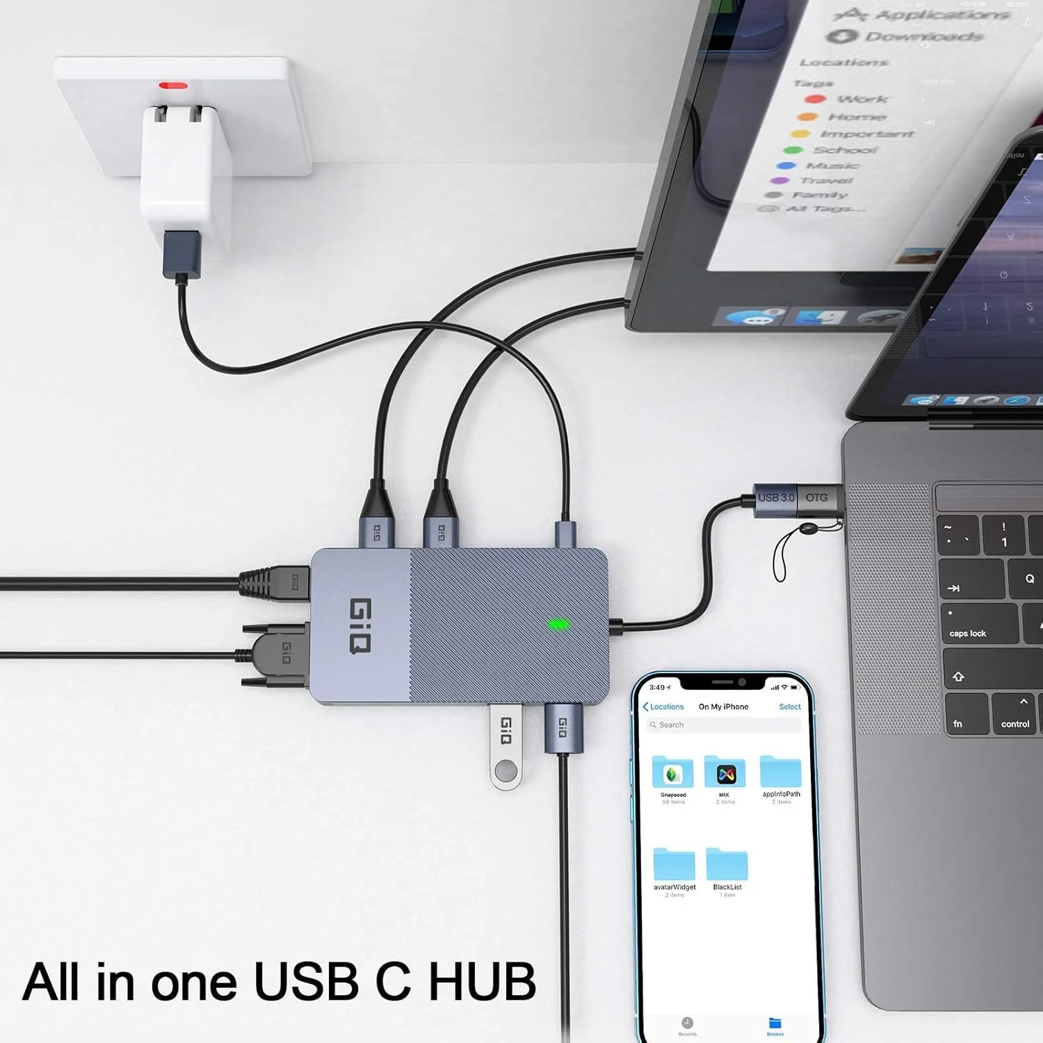 داک استیشن USB، هاب USB C، آداپتور USB 3.0 به دوگانه HDMI VGA، داک استیشن لپ تاپ USB C با نمایشگر سه گانه، سازگار با MacBook M1 داک استیشن USB، هاب USB C، آداپتور USB 3.0 به دوگانه HDMI VGA، داک استیشن لپ تاپ USB C با نمایشگر سه گانه، سازگار با MacBook M1