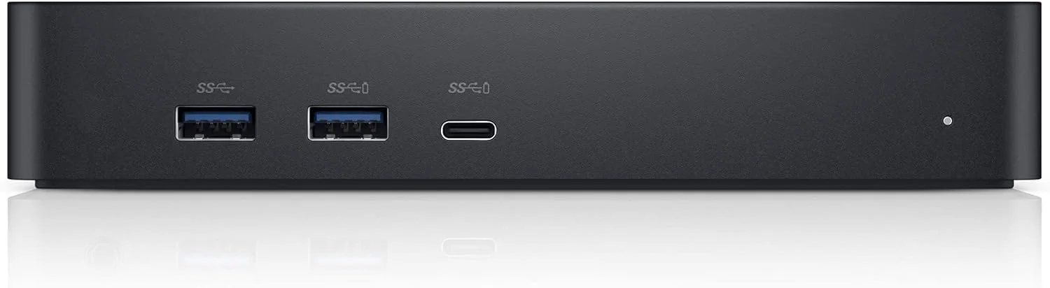 داک جهانی دل - مدل D6000S، مجهز به گزینه های USB-C/USB-A PowerShare، قابلیت اتصال تا سه نمایشگر 4K، نشانگر LED، مشکی
