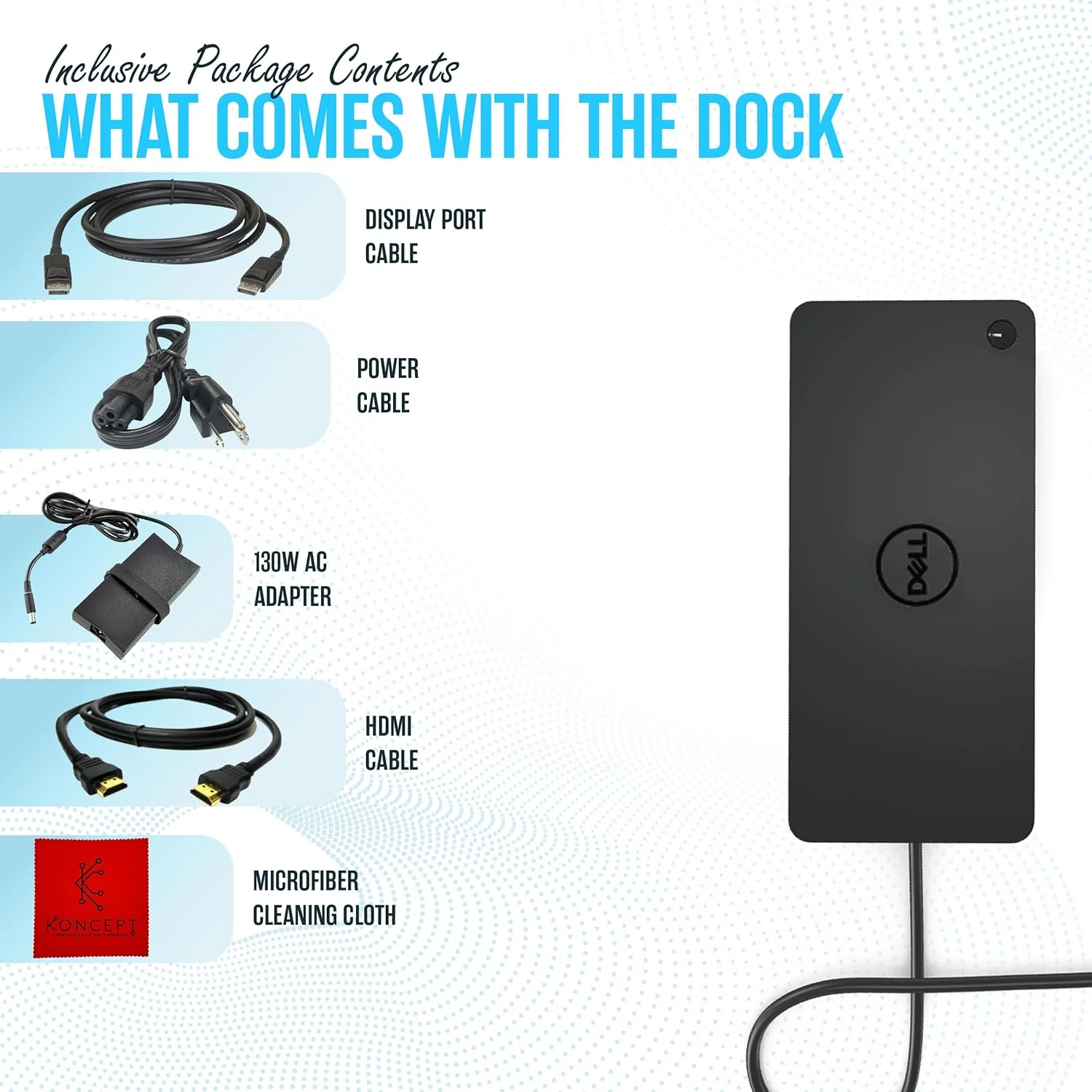 داک استیشن یونیورسال دل D6000S USB C با توان 130 وات، کابل HDMI و DP (بازسازی شده) داک استیشن یونیورسال دل D6000S USB C با توان 130 وات، کابل HDMI و DP (بازسازی شده)