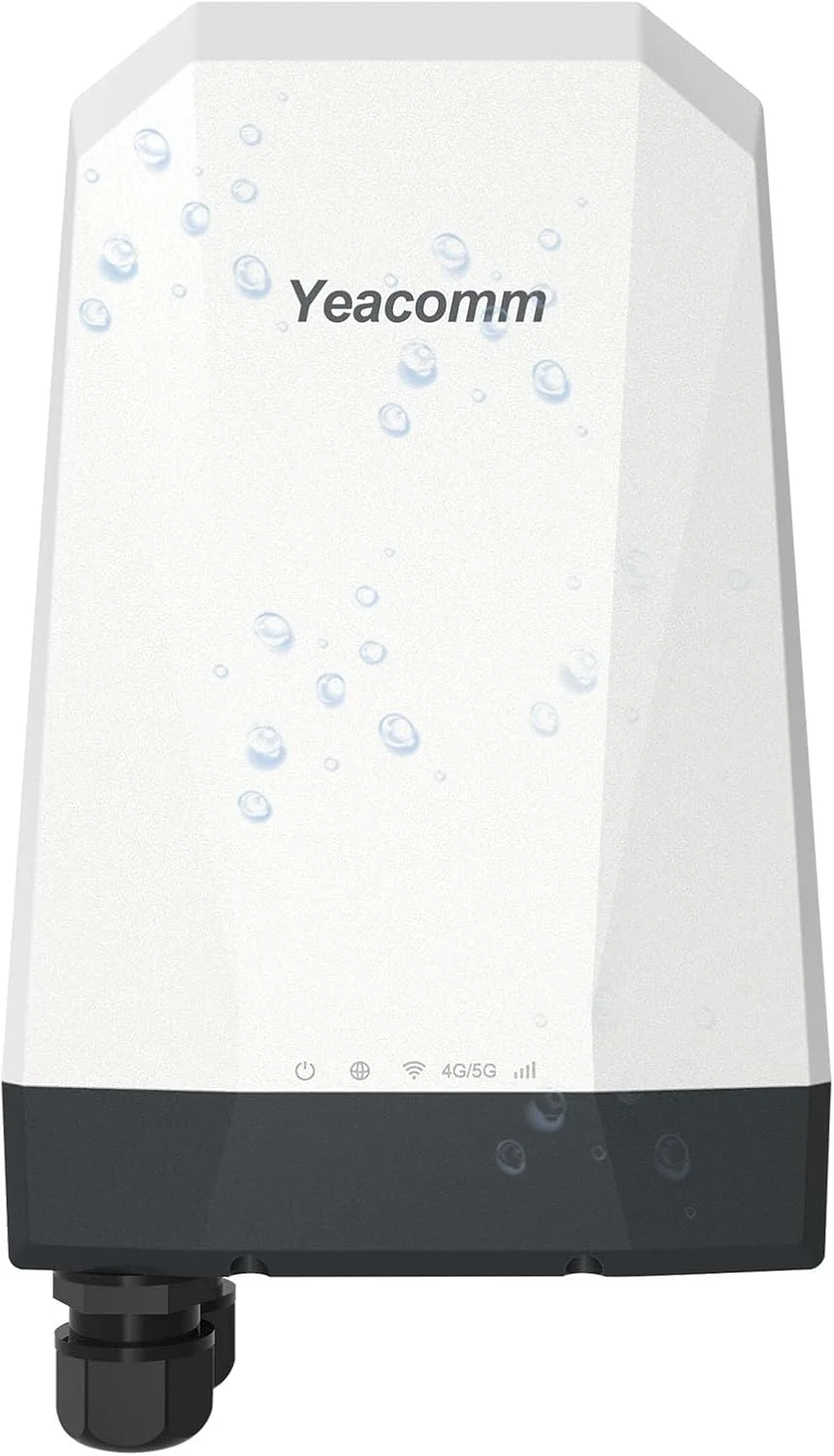 مودم روتر 5G بیرونی با درگاه سیم کارت، NR SA NSA CPE، دروازه/پل/بی‌سیم، ضد آب IP67، T-Mobile و AT&T، 4X4 MIMO، 802.3af POE، قفل باند، VPN، برای خانه، RV، مناطق روستایی
