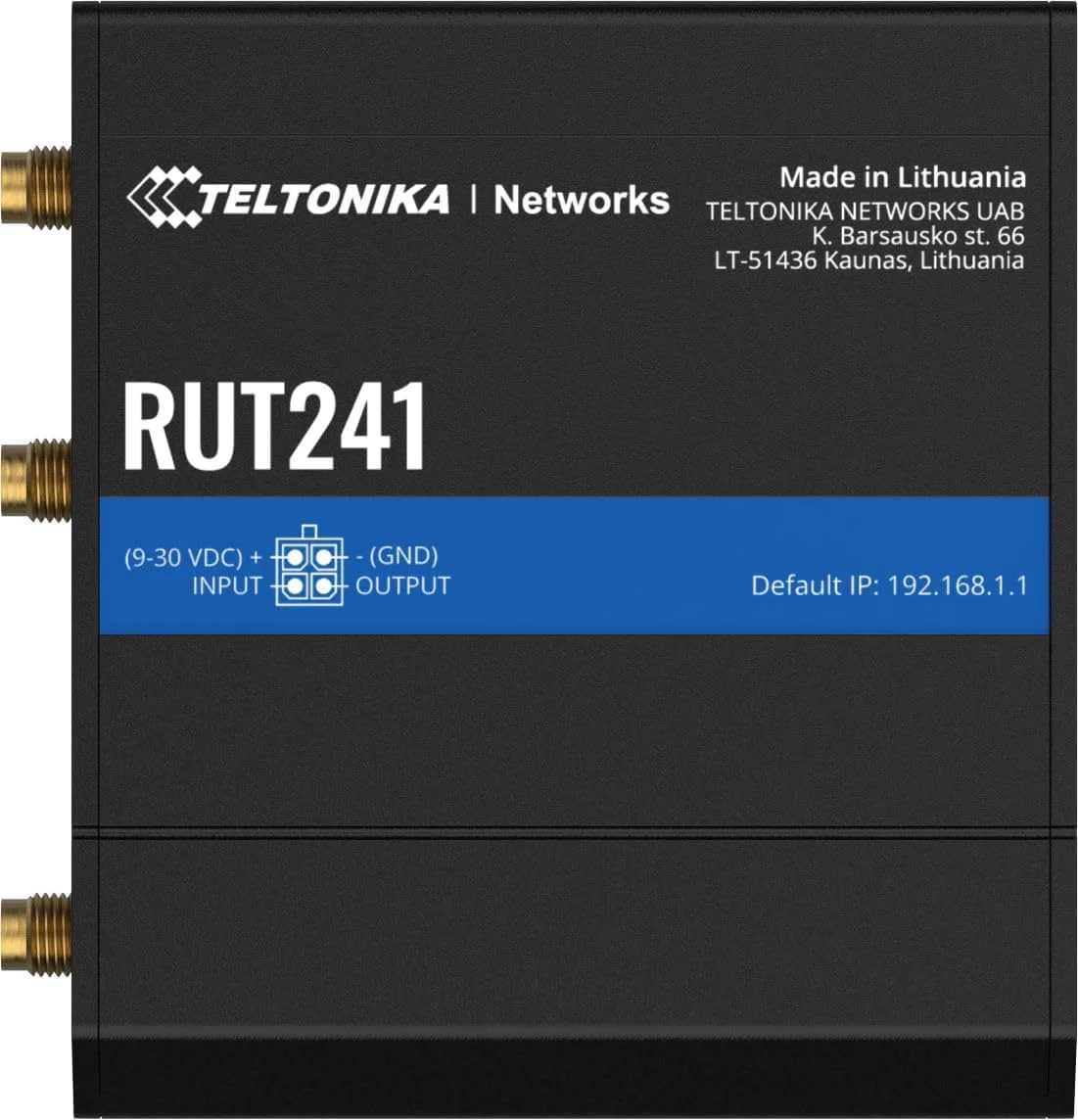 روتر سلولی صنعتی Teltonika RUT241098000 مدل RUT241؛ اتصال 4G و 3G؛ برای استفاده در آمریکای شمالی؛ سازگار با Verizon، AT&T و T-Mobile؛ Failover WAN با سوئیچینگ خودکار