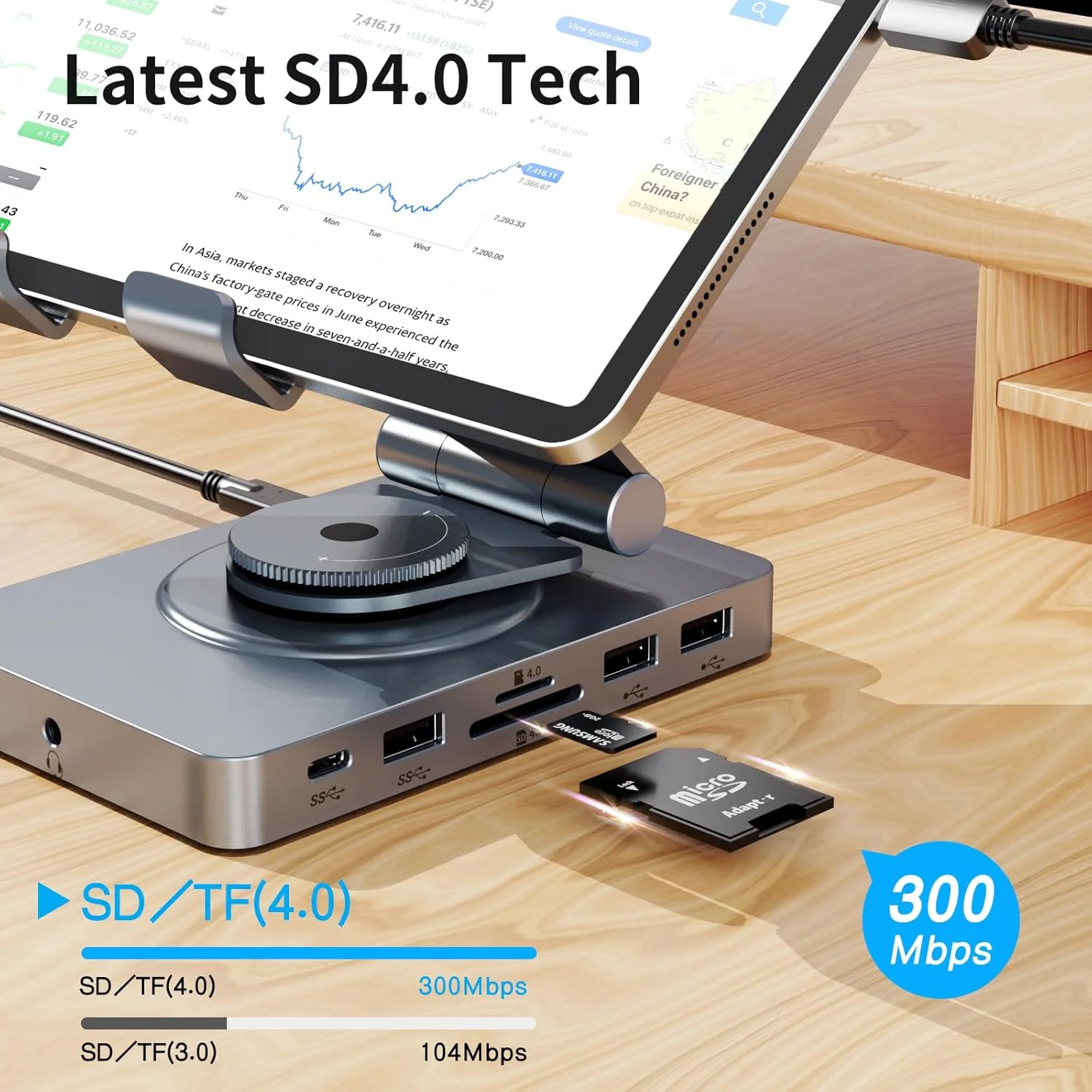 داک استیشن USB C چند منظوره برای آیپد (USB-C)، 11 در 1 با کارت خوان SD TF 4.0، HDMI 4K@60Hz، RJ45، صدا، USB A، USB c، چرخان، همچنین برای تبلت، Steam Deck، ROG Ally، Legion Go، با آداپتور 65 واتی داک استیشن USB C چند منظوره برای آیپد (USB-C)، 11 در 1 با کارت خوان SD TF 4.0، HDMI 4K@60Hz، RJ45، صدا، USB A، USB c، چرخان، همچنین برای تبلت، Steam Deck، ROG Ally، Legion Go، با آداپتور 65 واتی
