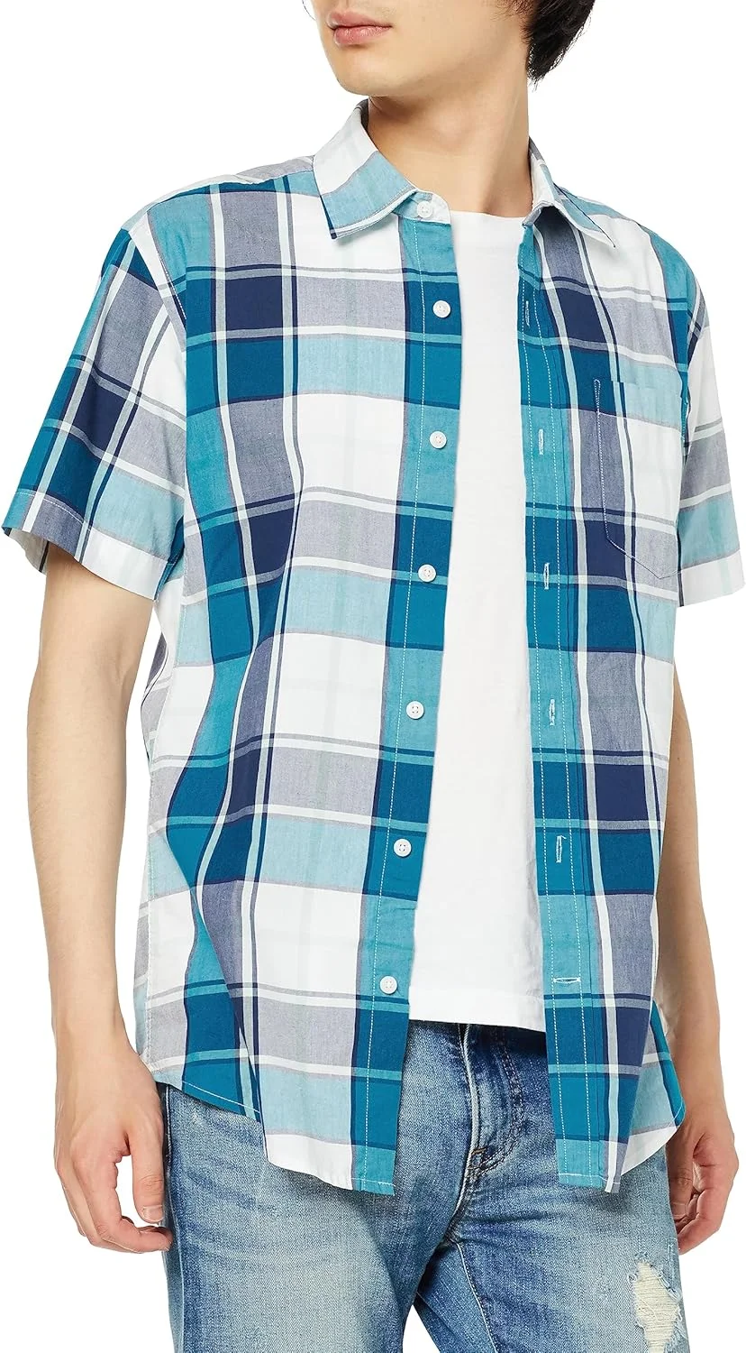 تی‌شرت‌های آستین کوتاه مردانه با یقه هفت آمازون اسنشالز