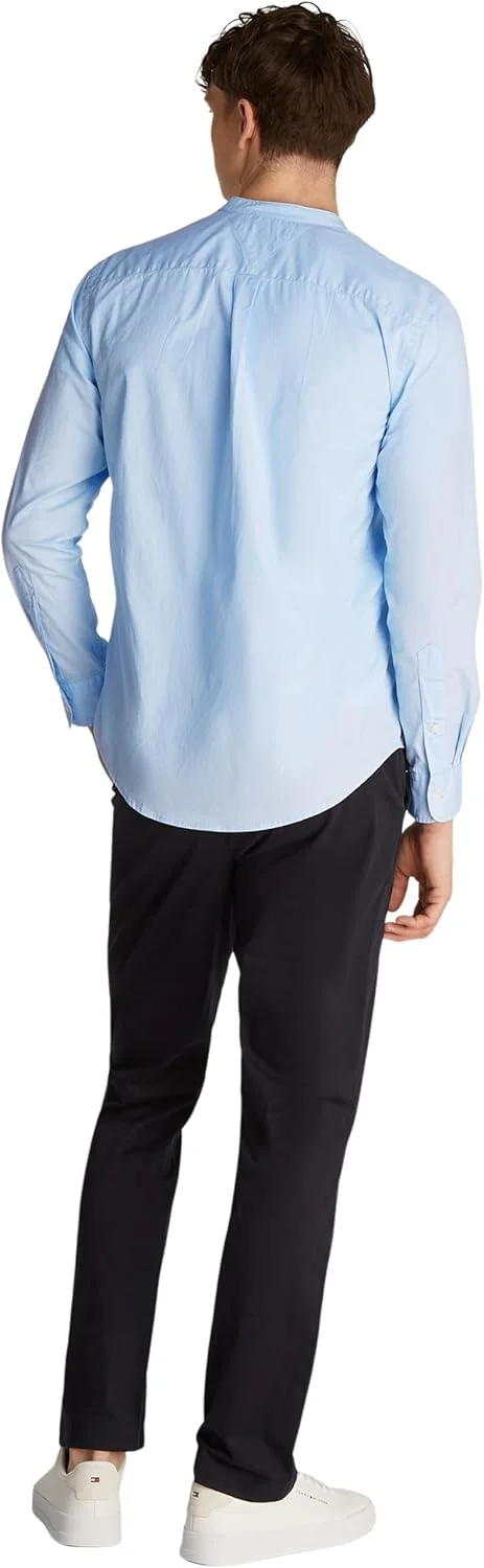 پیراهن آستین بلند مردانه تامی هیلفیگر مدل Flex Poplin Solid Mao Rf کد Mw0mw39966