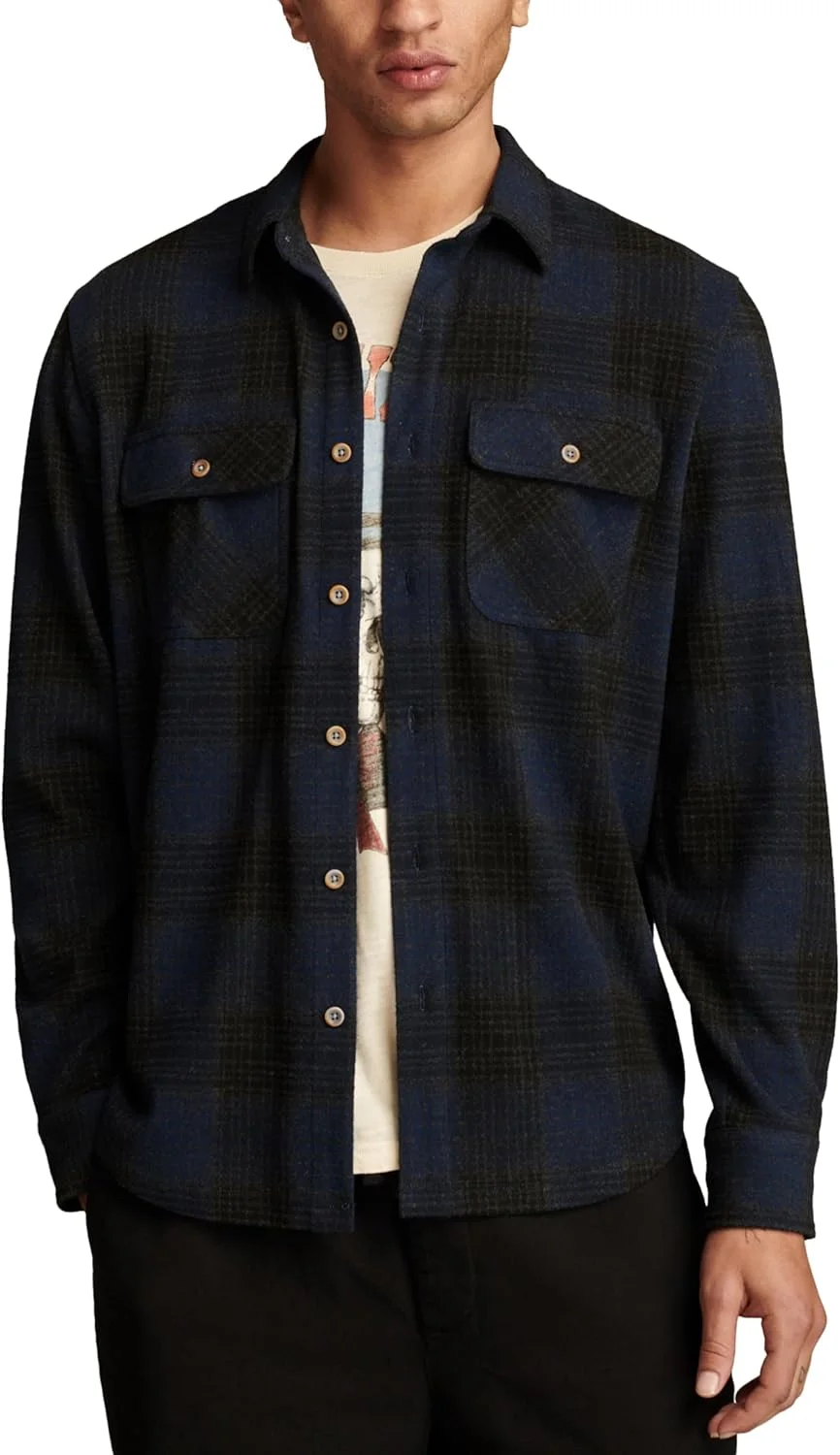 پیراهن مردانه Lucky Brand از جنس جرسی برس خورده