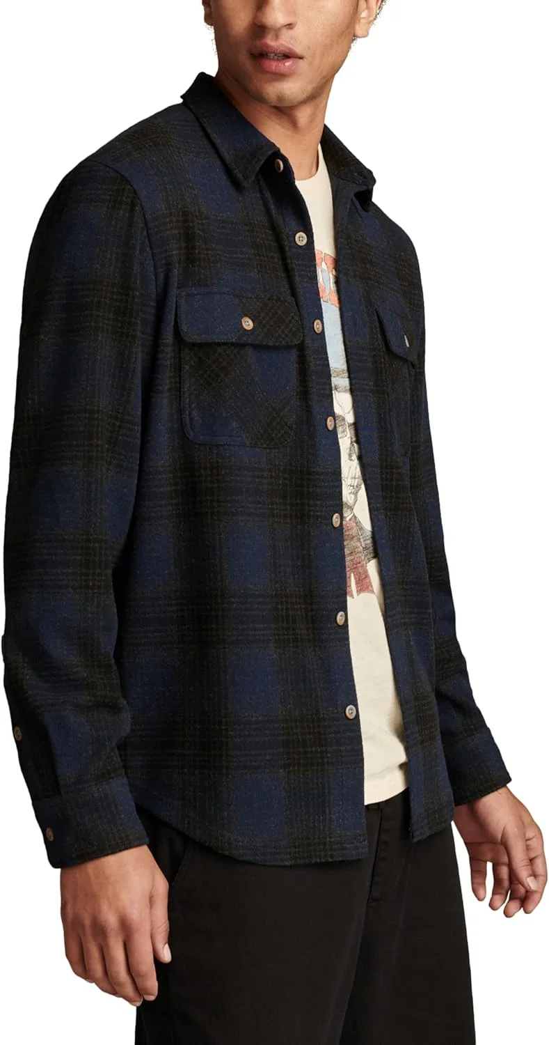 پیراهن مردانه Lucky Brand از جنس جرسی برس خورده