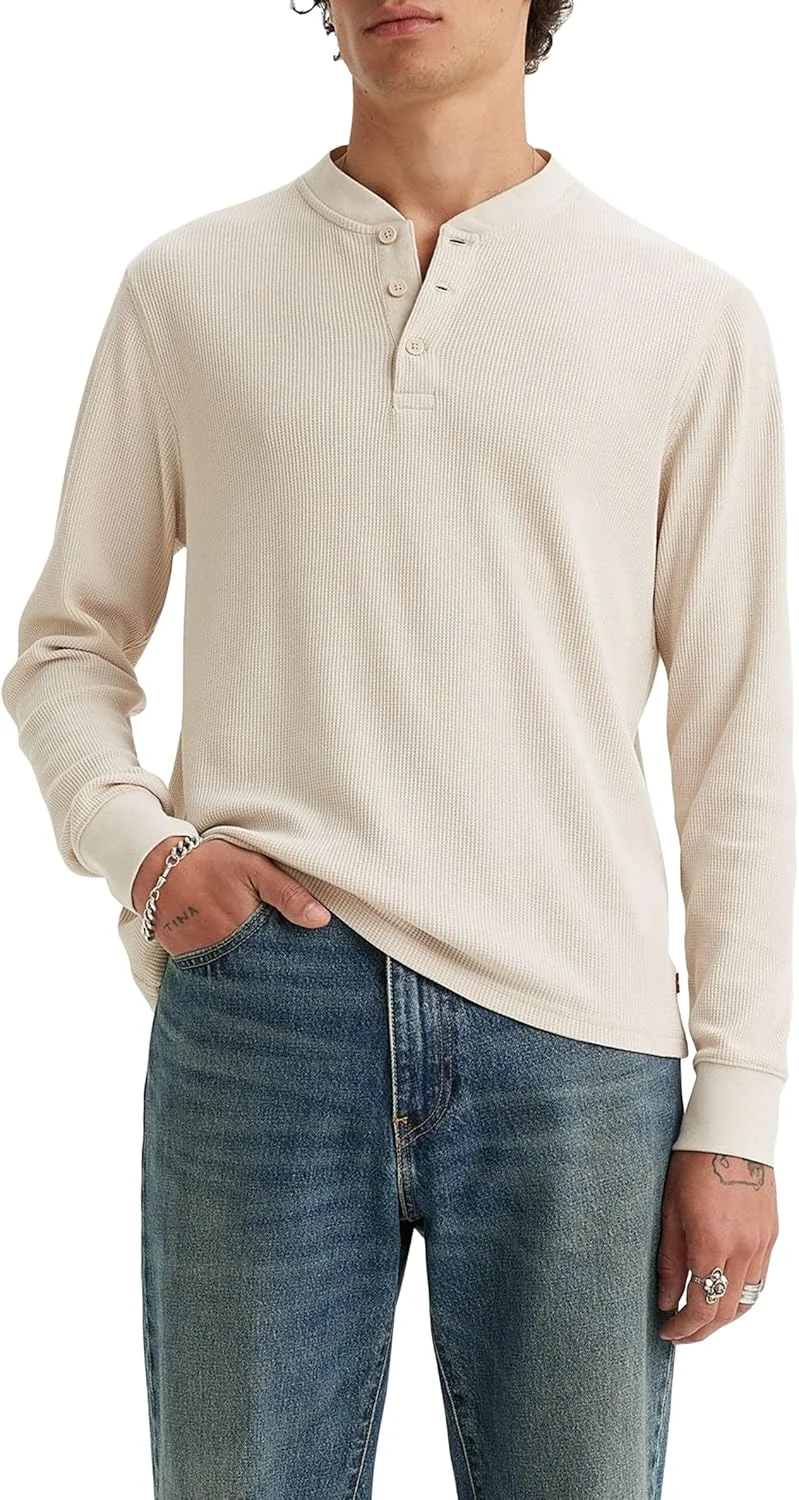 پیراهن آستین بلند مردانه Levi's مدل Henley با سه دکمه