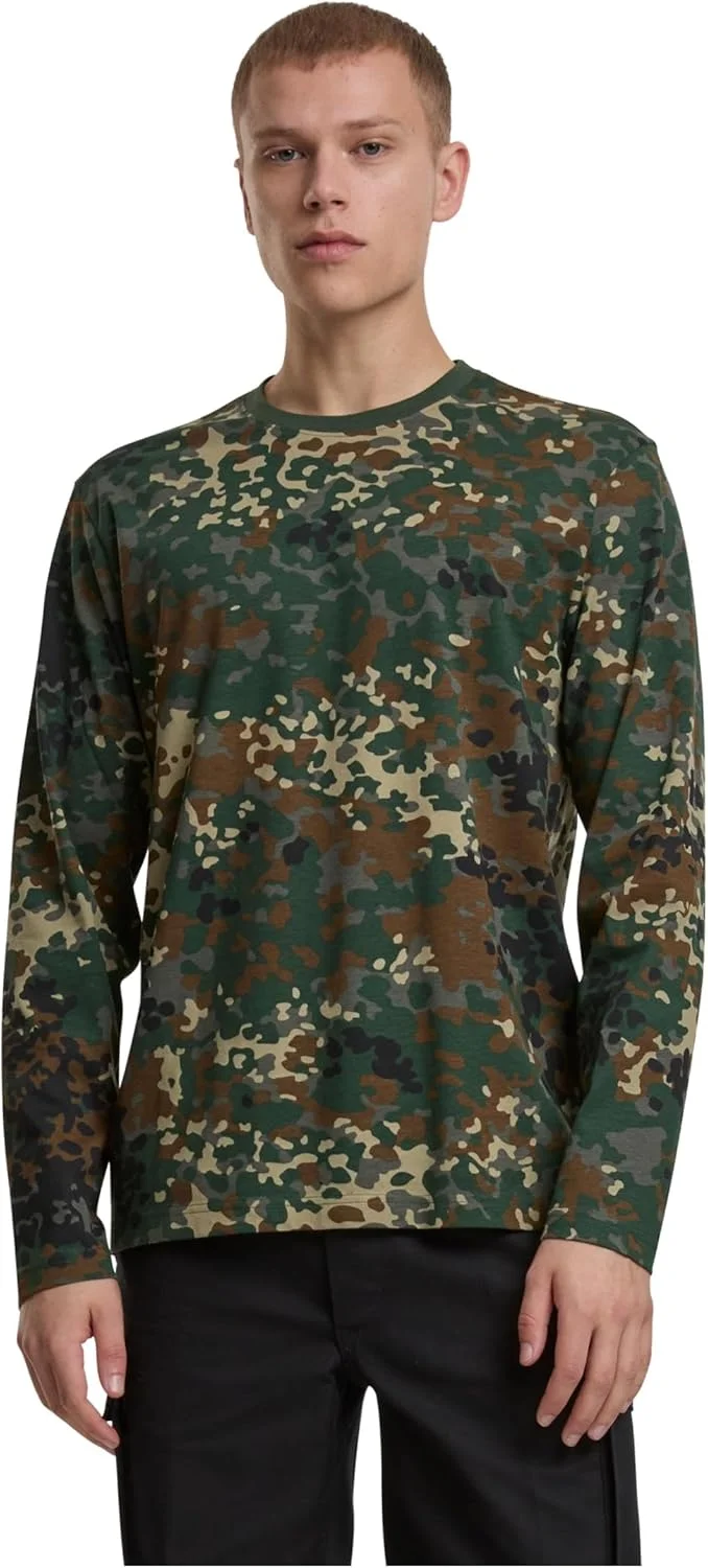 تی شرت آستین بلند مردانه Brandit Premium، مشکی، مدل Basics