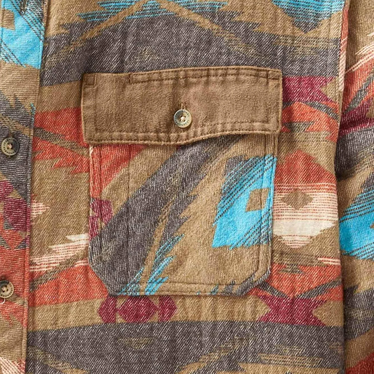 پیراهن فلانل سنگین وزن مردانه با یقه دکمه دار