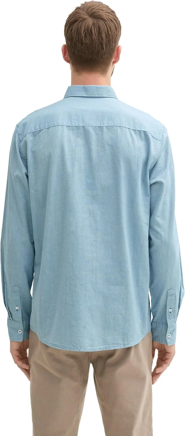 پیراهن مردانه تام تیلور با فیت معمولی و گلدوزی لوگو روی جیب سینه