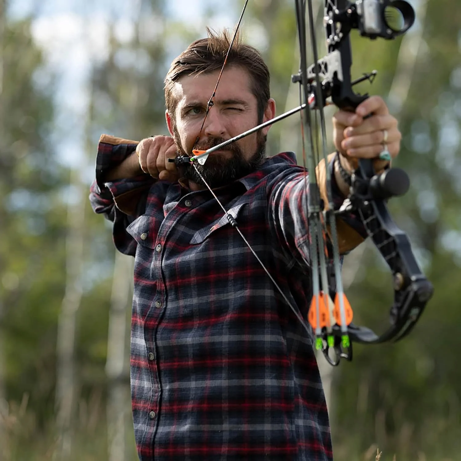 پیراهن فلانل مردانه افسانه‌ای با دکمه