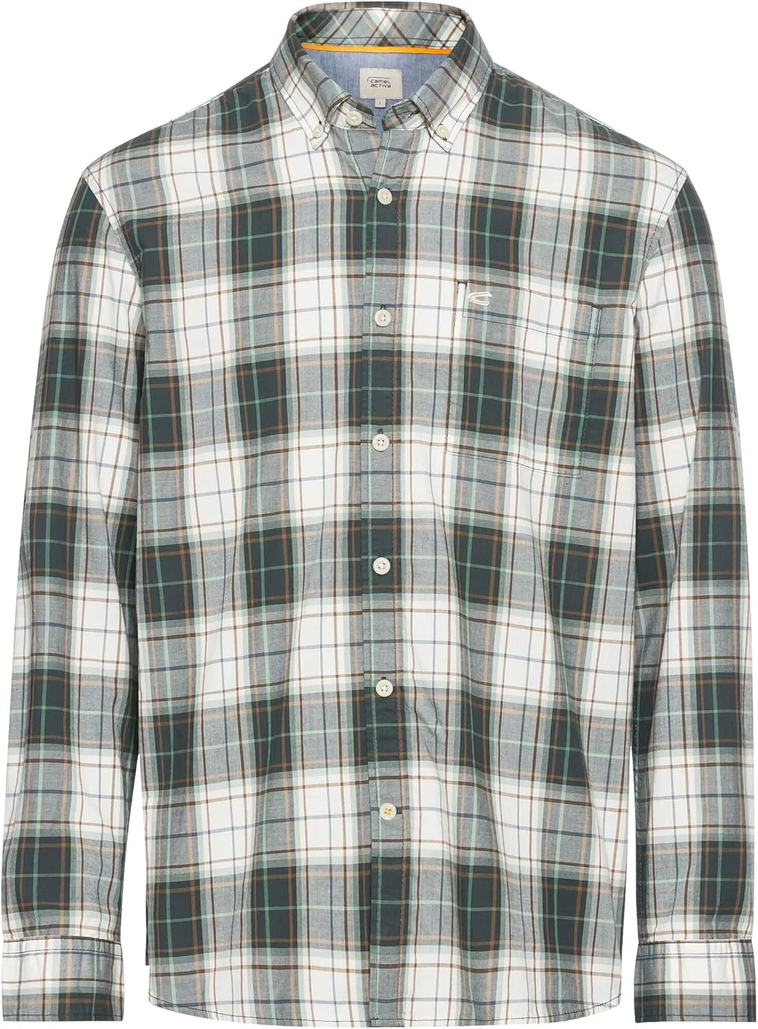 پیراهن آستین بلند مردانه کمل اکتیو با طرح چهارخانه از جنس پنبه خالص