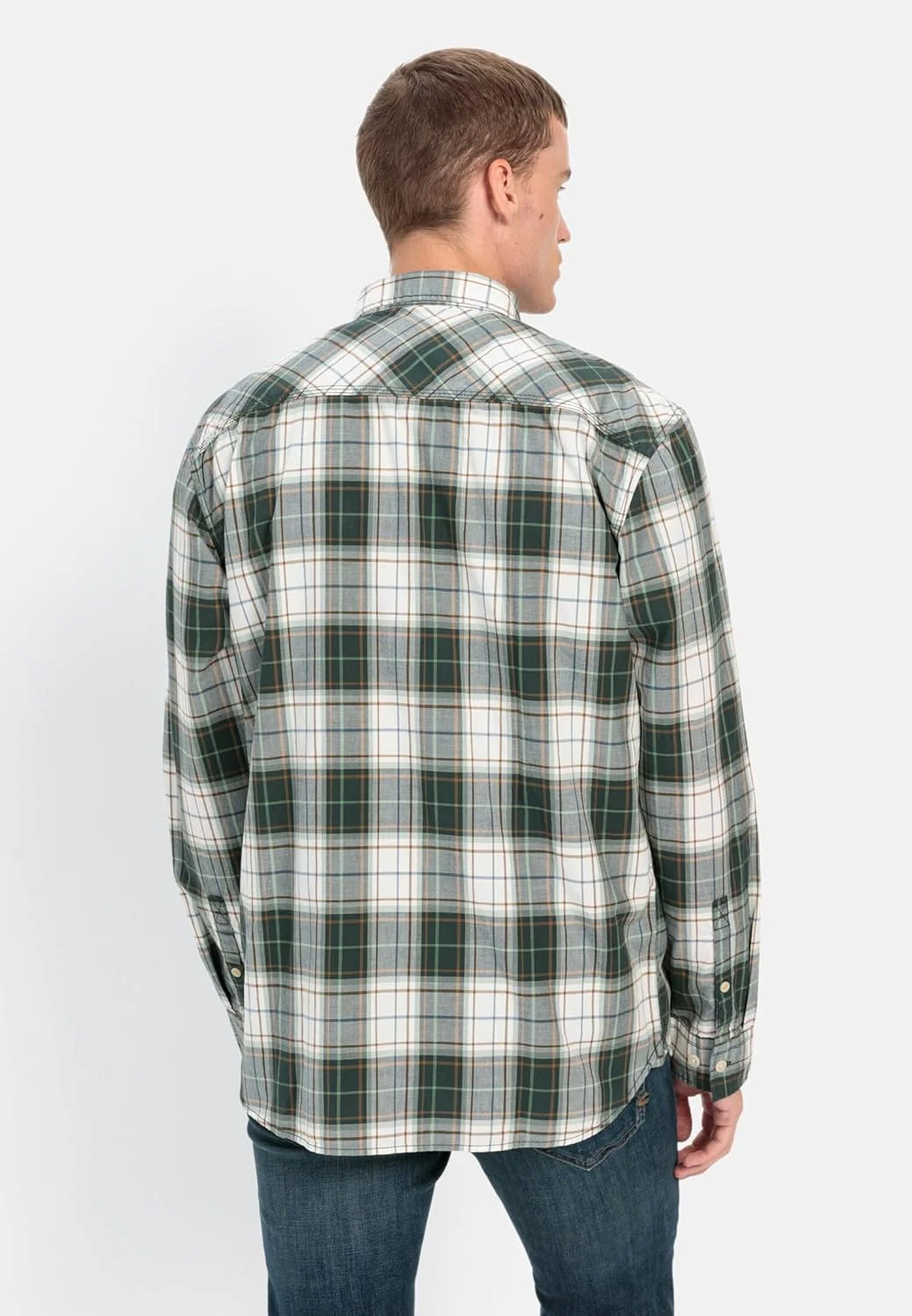 پیراهن آستین بلند مردانه کمل اکتیو با طرح چهارخانه از جنس پنبه خالص