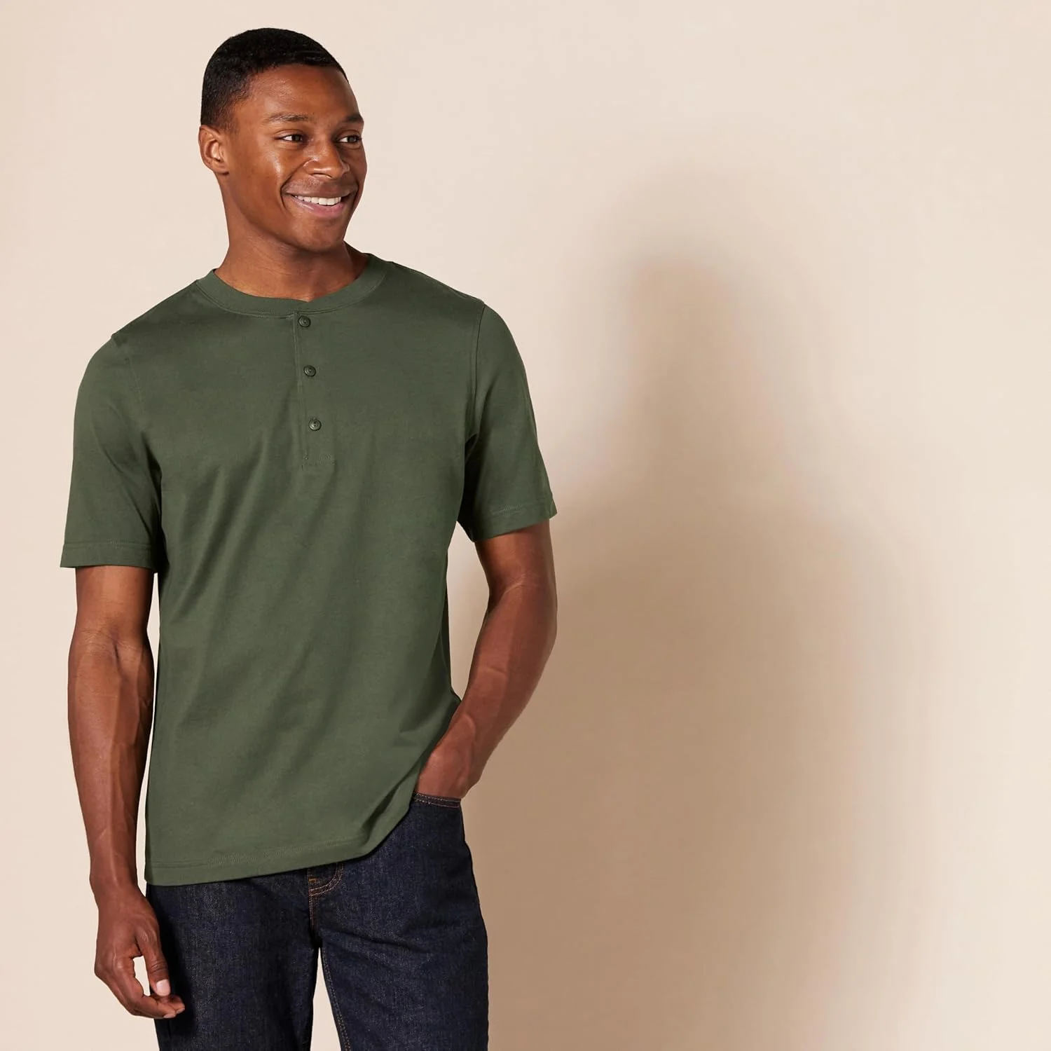 تیشرت آستین کوتاه مردانه نخی آمازون اسنشیالز، بسته 2 عددی تیشرت آستین کوتاه مردانه نخی آمازون اسنشیالز، بسته 2 عددی