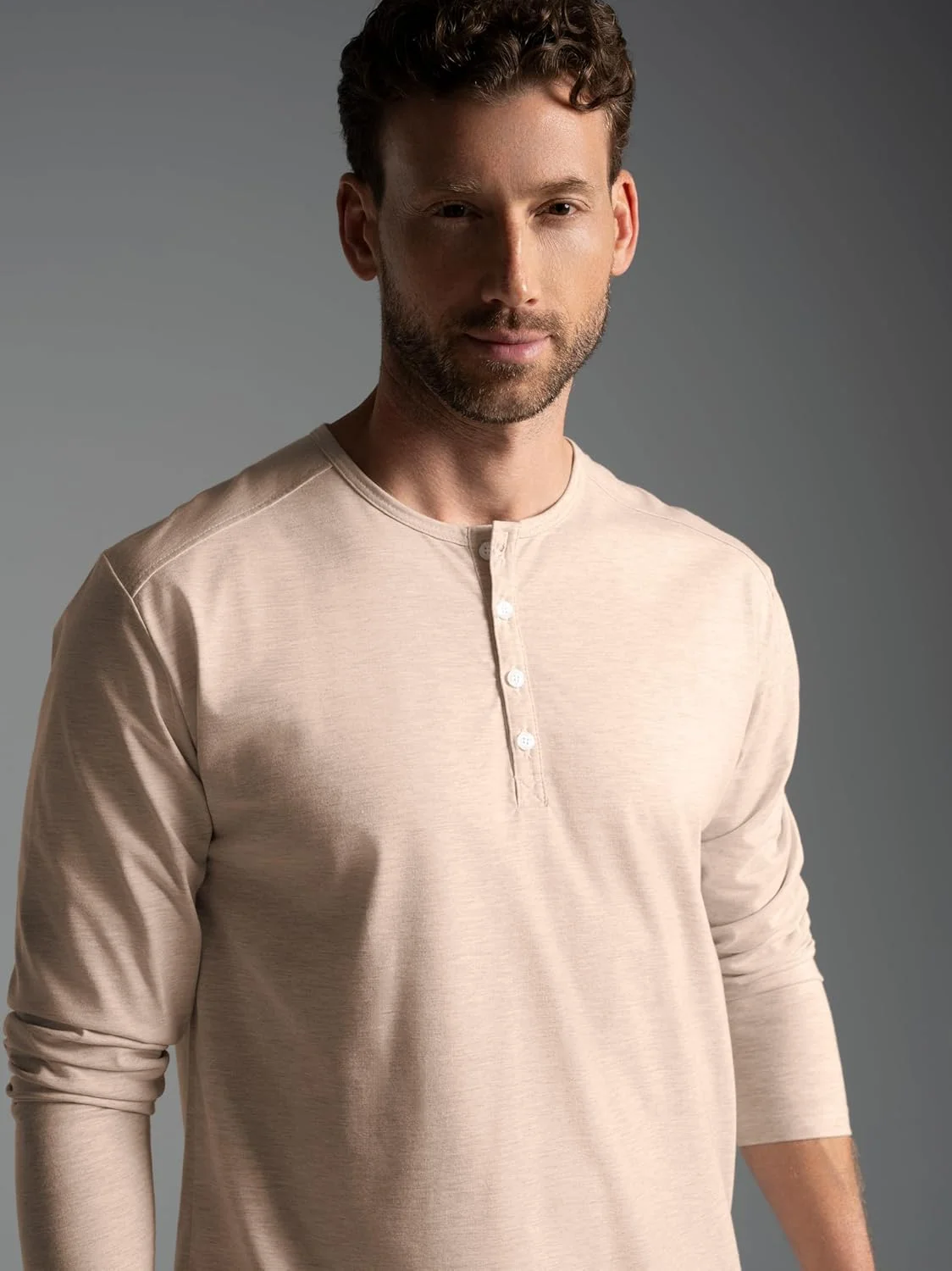 تی شرت آستین بلند دکمه دار TRIGEMA