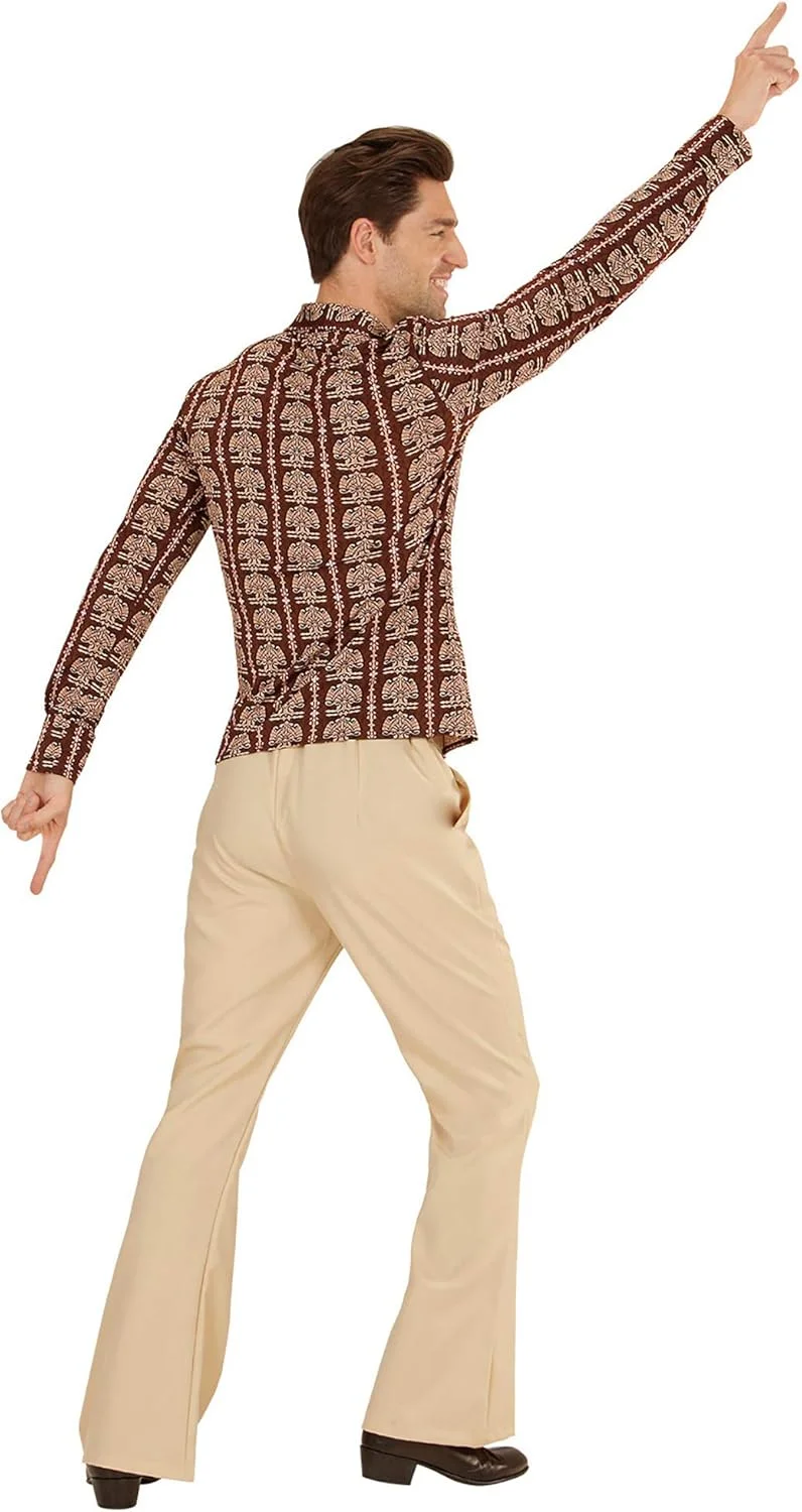 پیراهن مردانه طرح دهه 70 میلادی W WIDMANN Milano Party Fashion، پیراهن طرح دیسکو، لباس کارناوال
