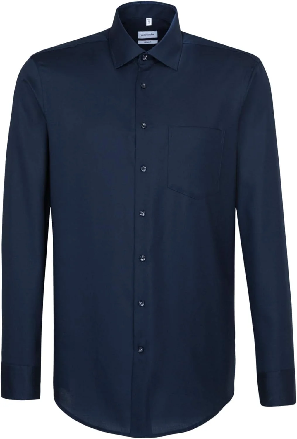 پیراهن مردانه تجاری Seidensticker - برش معمولی - بدون نیاز به اتو - یقه Kent - آستین بلند - 100% پنبه