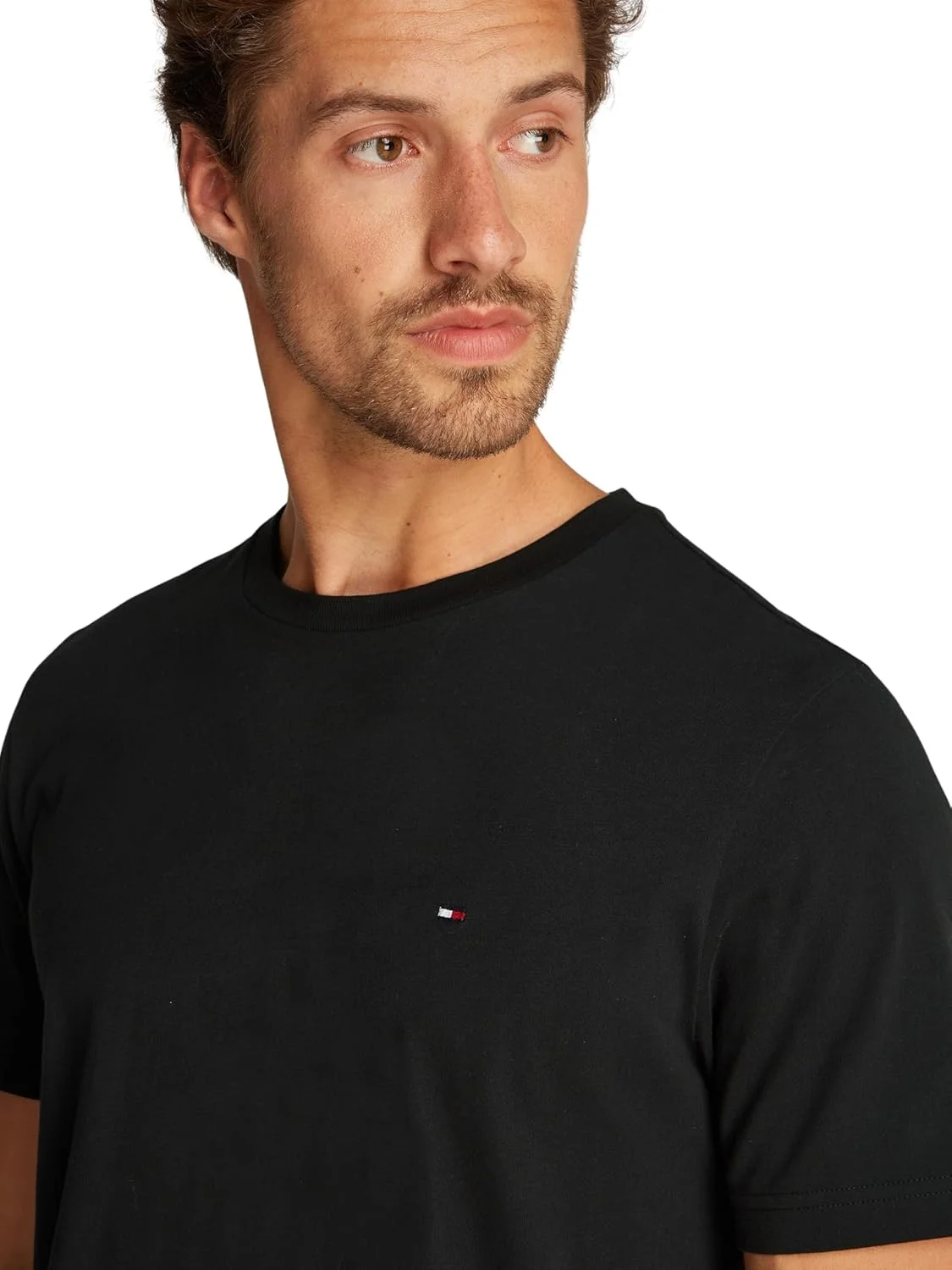 تیشرت آستین کوتاه مردانه تامی هیلفیگر مدل Essential با برش معمولی و یقه گرد تیشرت آستین کوتاه مردانه تامی هیلفیگر مدل Essential با برش معمولی و یقه گرد