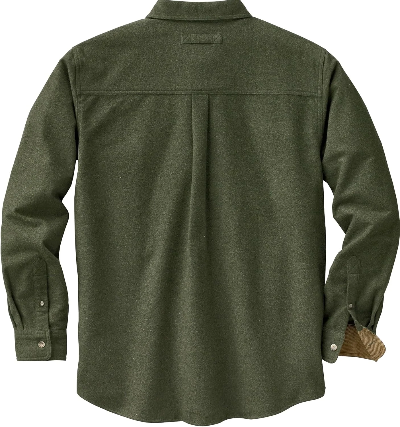 پیراهن فلانل مردانه طرح چهارخانه آستین بلند با دکمه و سرآستین مخملی