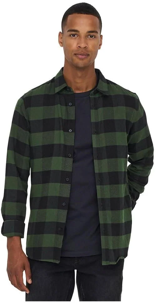 پیراهن مردانه آستین بلند ONLY & SONS مدل ONSGUDMUND