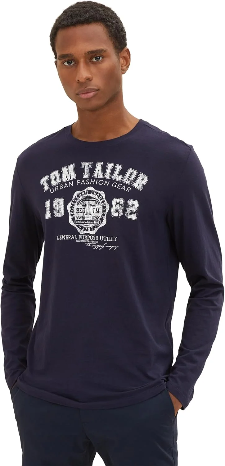 تی شرت آستین بلند مردانه تام تیلور، بسته دو عددی