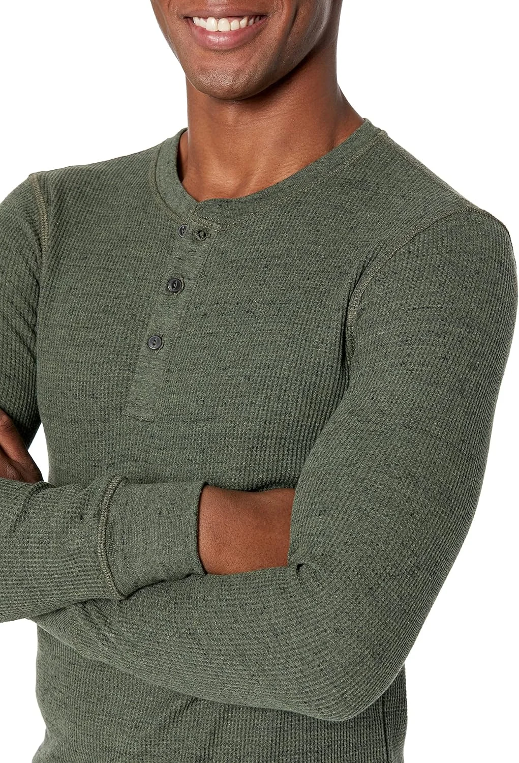 آمازون اسنشالز تیشرت آستین بلند یقه هنلی مردانه، فیت معمولی آمازون اسنشالز تیشرت آستین بلند یقه هنلی مردانه، فیت معمولی