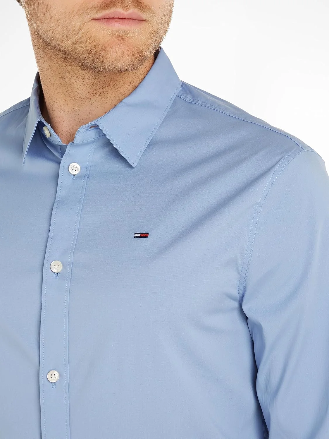 پیراهن آستین بلند مردانه تامی جینز مدل TJM Original Stretch پیراهن آستین بلند مردانه تامی جینز مدل TJM Original Stretch