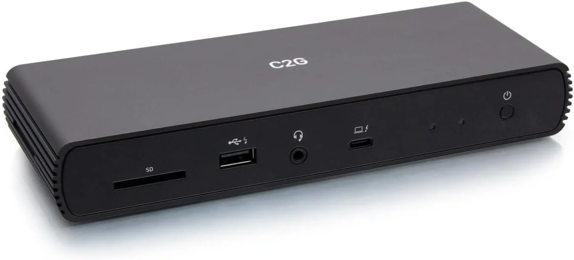 داک استیشن تاندربولت 4 USB-C ده در یک با قابلیت نمایشگر دوگانه، اترنت، USB، کارت خوان SD، صدای 3.5 میلی متری و انتقال برق تا 90 وات - 4K 60Hz داک استیشن تاندربولت 4 USB-C ده در یک با قابلیت نمایشگر دوگانه، اترنت، USB، کارت خوان SD، صدای 3.5 میلی متری و انتقال برق تا 90 وات - 4K 60Hz