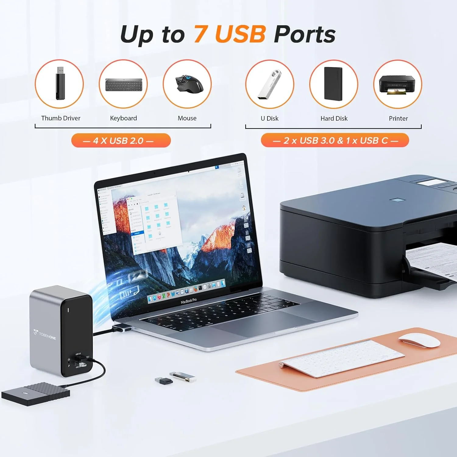 داک استیشن USB C توبنوان، هاب USB-C لپتاپ 13 در 2 با نمایشگر سهگانه برای داک مکبوک پرو/ایر با 2 پورت HDMI 4K، VGA، PD3.0، RJ45، 6 پورت USB، صدای 3.5 میلیمتری داک استیشن USB C توبنوان، هاب USB-C لپتاپ 13 در 2 با نمایشگر سهگانه برای داک مکبوک پرو/ایر با 2 پورت HDMI 4K، VGA، PD3.0، RJ45، 6 پورت USB، صدای 3.5 میلیمتری
