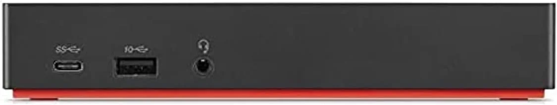 داک تاندربولت 3 با پورت‌های USB-C، HDMI، USB 3.0، مشکی و قرمز