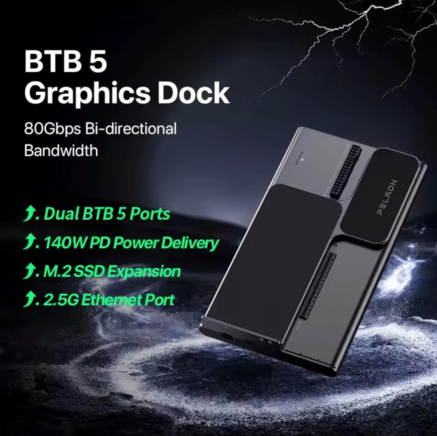 داک استیشن PELADN Link S-3 با دو درگاه Thunderbolt 5 و OCuLink eGPU، دارای اسلات PCIe x16، پورت LAN اترنت 2.5G، اسلات M.2 SSD، مناسب برای بازی، لپتاپ و ورکاستیشن داک استیشن PELADN Link S-3 با دو درگاه Thunderbolt 5 و OCuLink eGPU، دارای اسلات PCIe x16، پورت LAN اترنت 2.5G، اسلات M.2 SSD، مناسب برای بازی، لپتاپ و ورکاستیشن