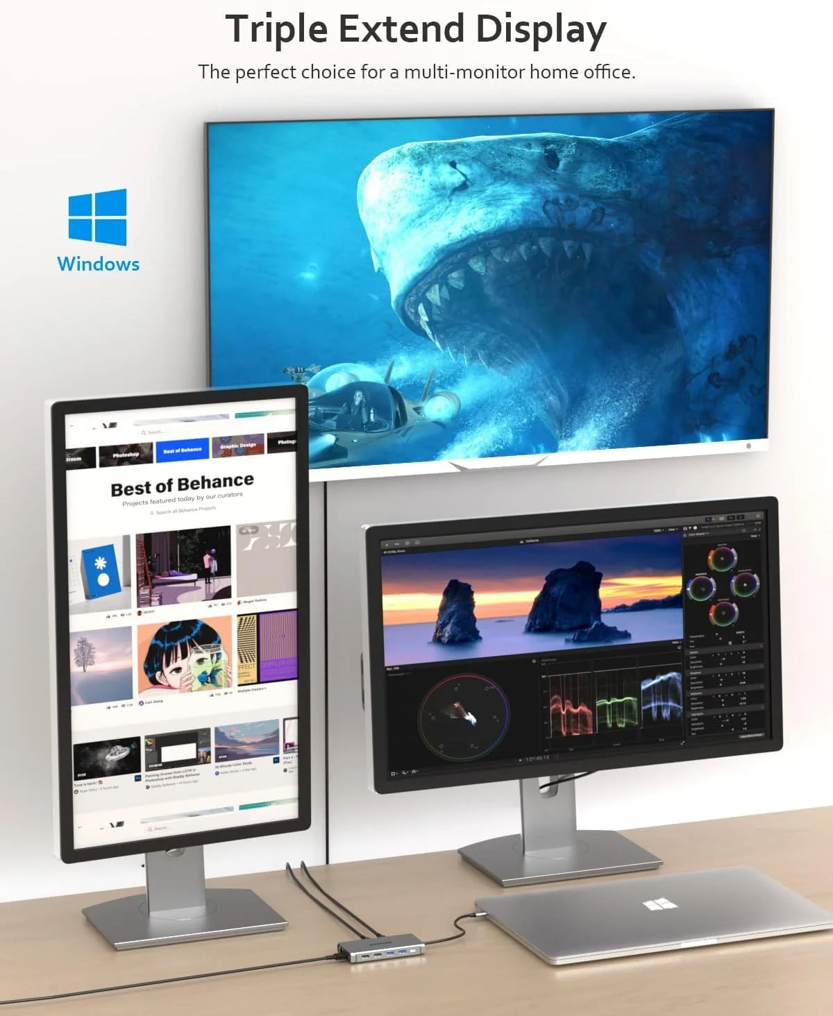 هاب USB C دوازده در یک، ایستگاه اتصال، ایستگاه اتصال لپ تاپ با نمایشگر سه گانه برای مک بوک پرو و ویندوز (2 HDMI، DP، 100W PD، کارت خوان SD/TF، 3 پورت USB 3.0)، سیستم عامل MAC فقط از حالت Mirror پشتیبانی می کند هاب USB C دوازده در یک، ایستگاه اتصال، ایستگاه اتصال لپ تاپ با نمایشگر سه گانه برای مک بوک پرو و ویندوز (2 HDMI، DP، 100W PD، کارت خوان SD/TF، 3 پورت USB 3.0)، سیستم عامل MAC فقط از حالت Mirror پشتیبانی می کند